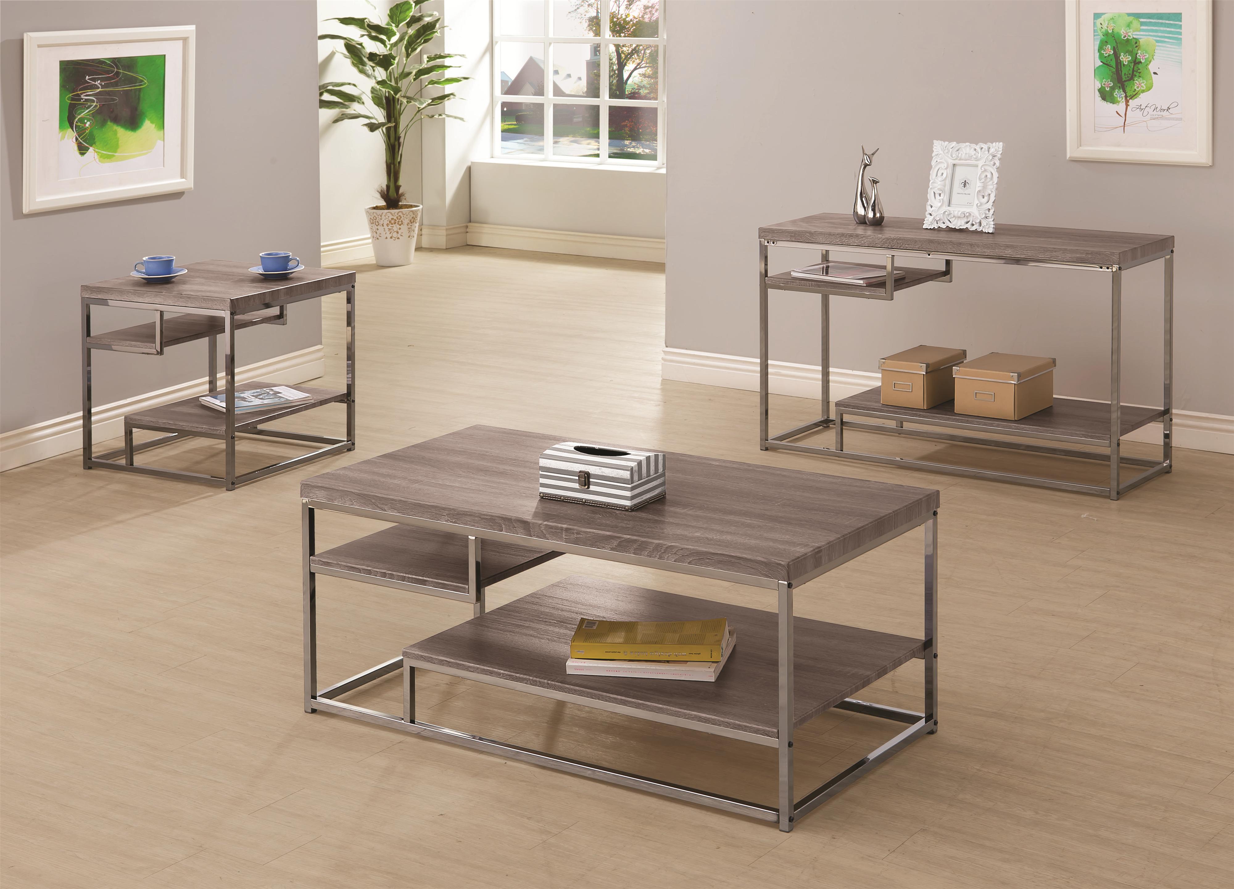 coaster 7037 2 shelf coffee table with wood top and chrome frame coaster 7037 2 shelf coffee table with wood top and chrome frame