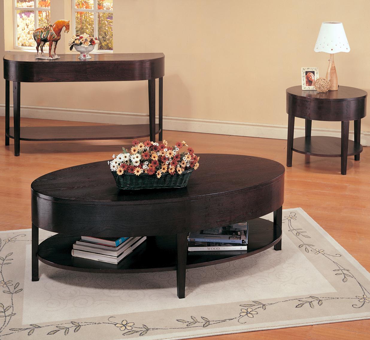 coaster gough oval coffee table with shelf - coaster fine furniture coaster gough oval coffee table with shelf - coaster fine furniture