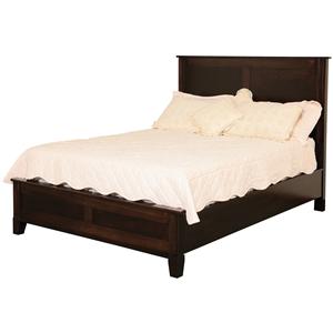 Frame Bed with Low Footboard