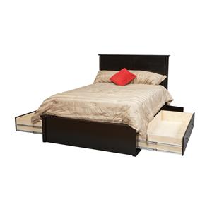 Full Pedestal Bed W/ Storage Drawers