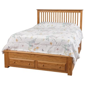 Full Pedestal Storage Bed