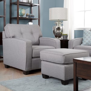 Chair and Ottoman Set