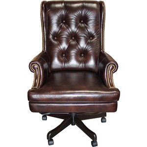 Parker Living At Homeplex Furniture Featuring Usa Made Desk Chairs Executive Chair With Tufted Back By Parker Living