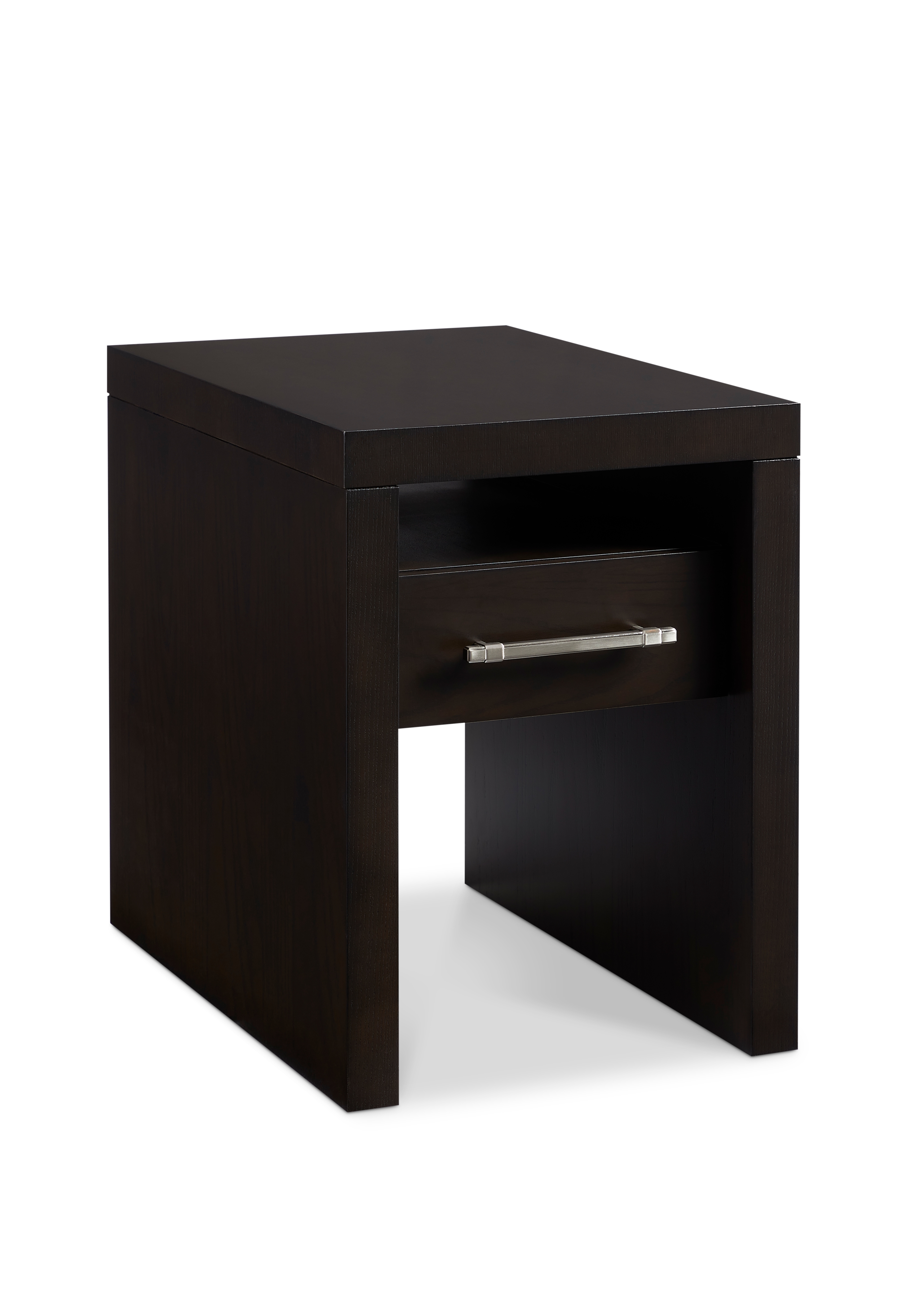 Single-Drawer Wood End Table
