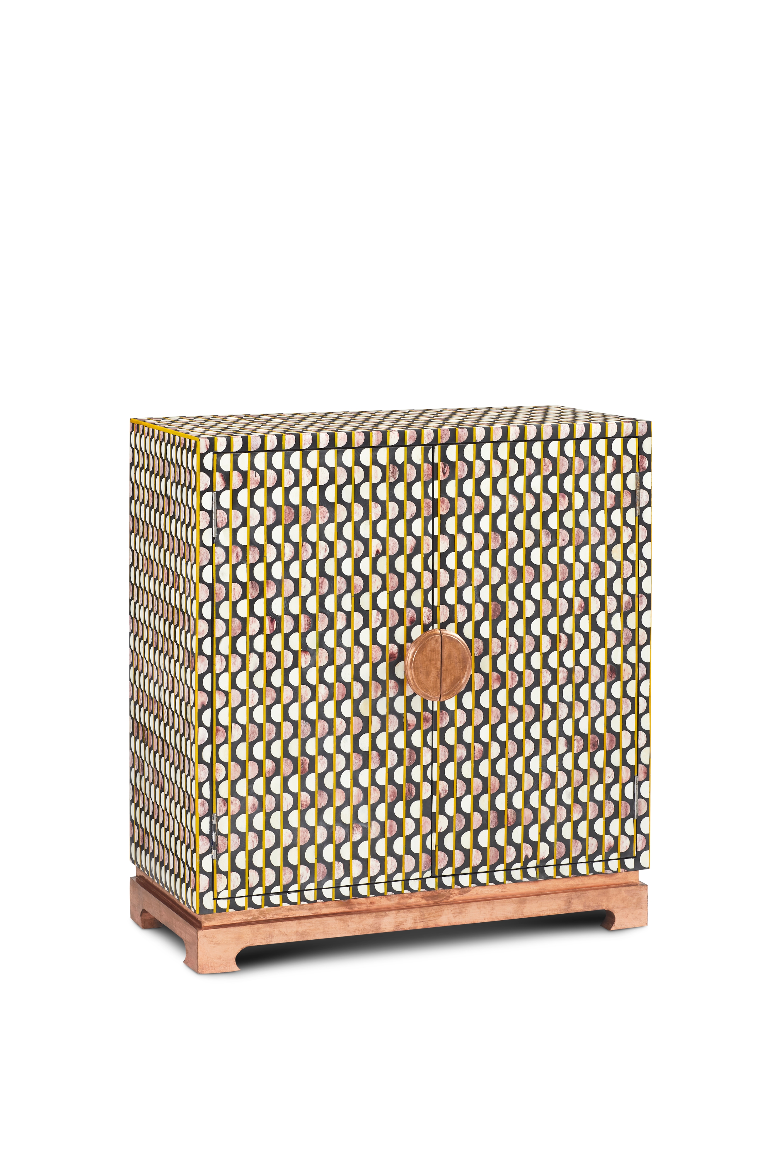 2-Door Buffalo Bone Accent Cabinet