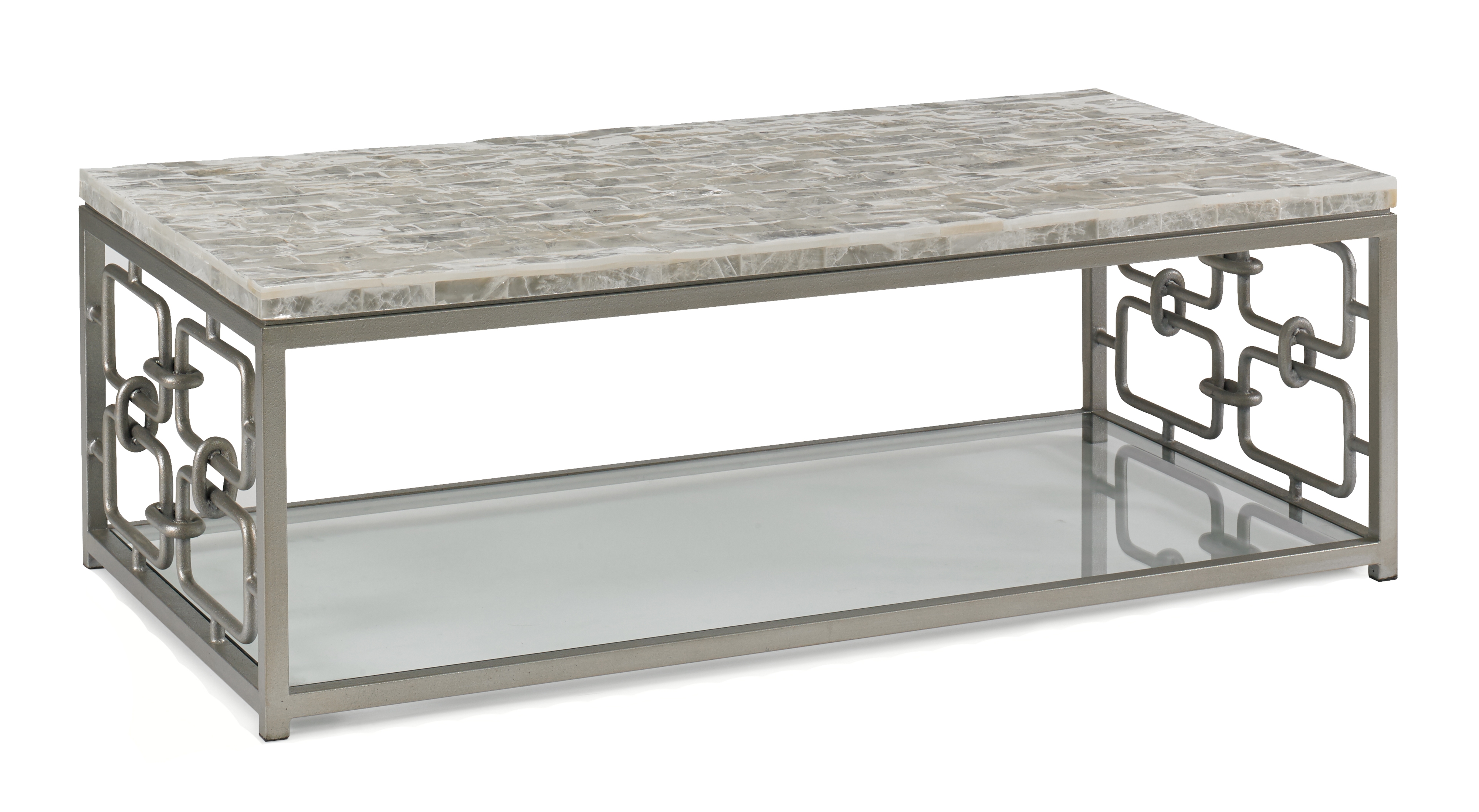 Modern Polished-Top Cocktail Table