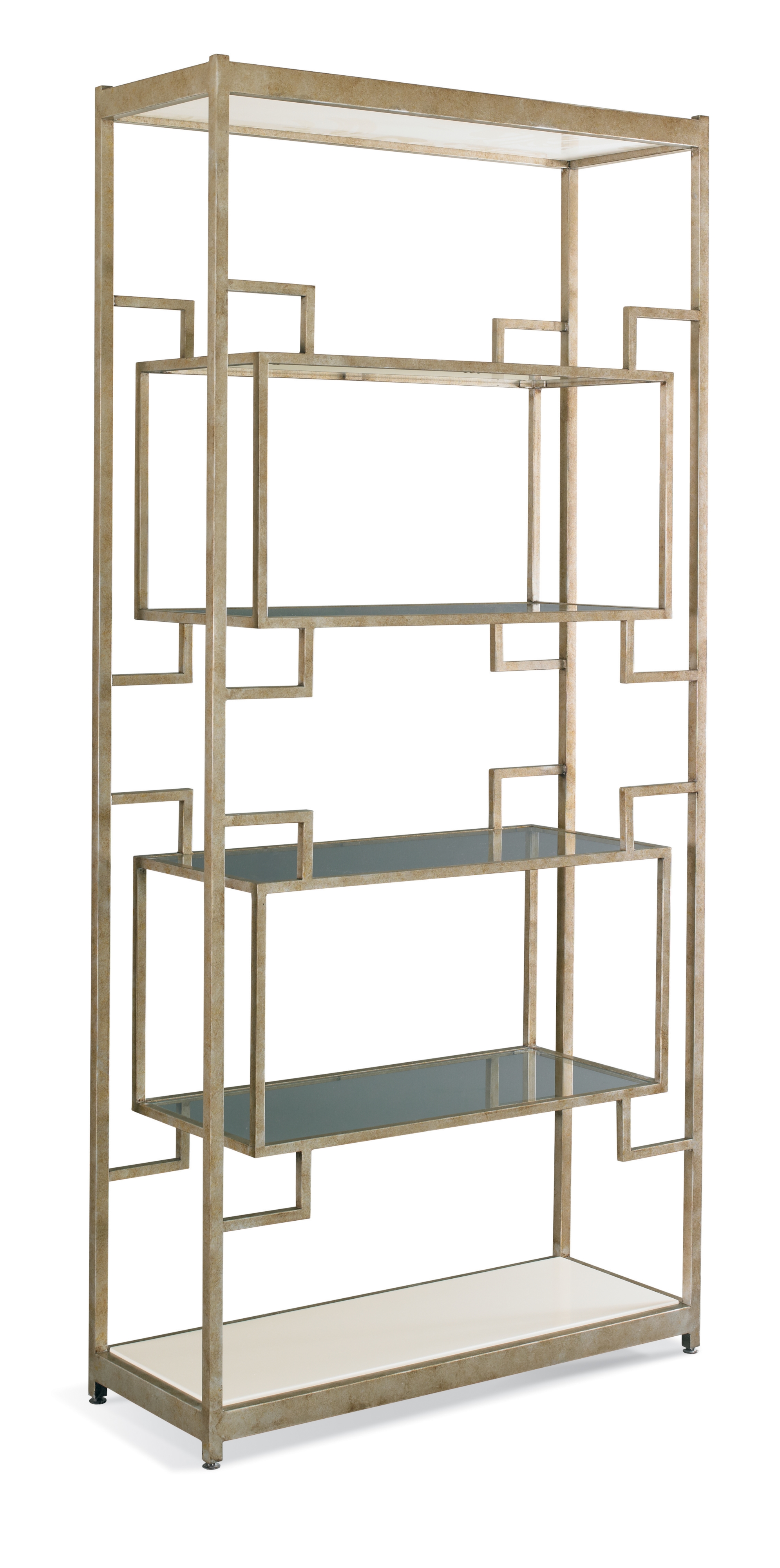Classic Glam Glass-Shelf Etagere