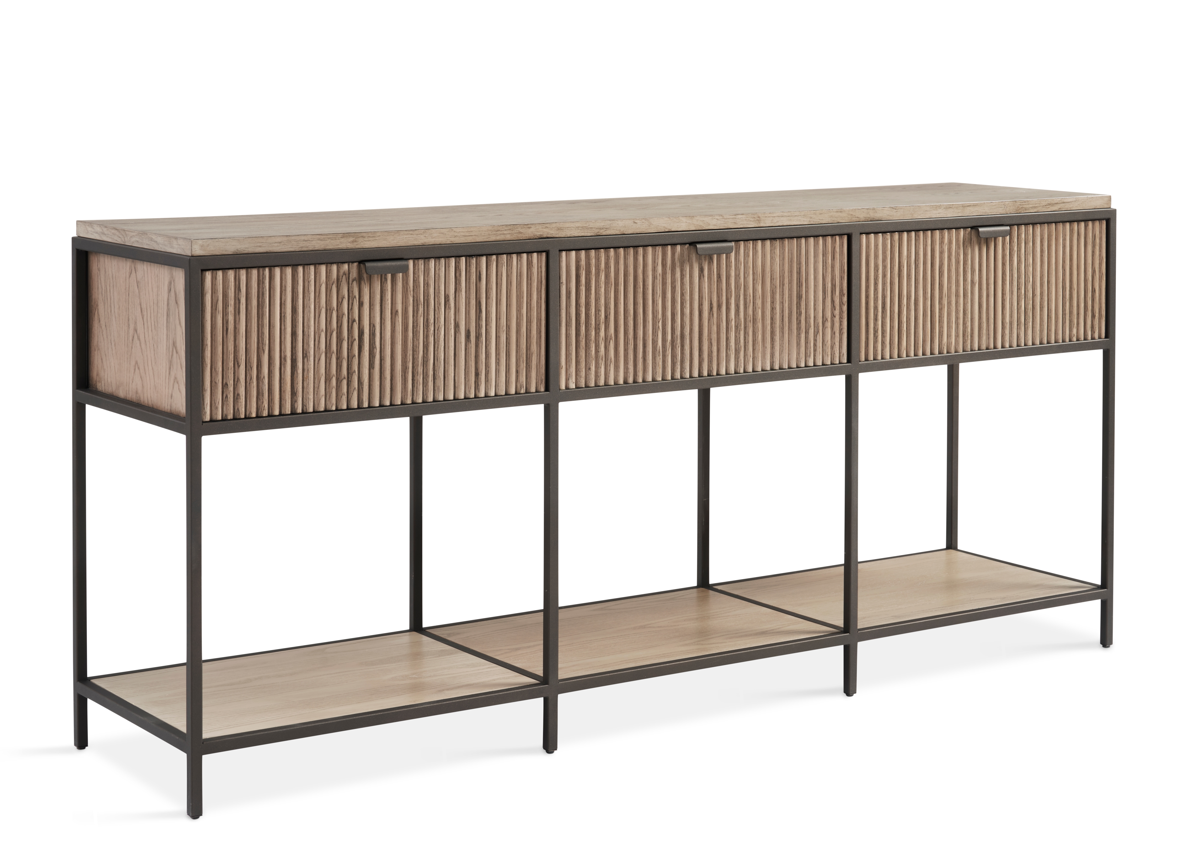 Rectangular 3-Drawer Console Table