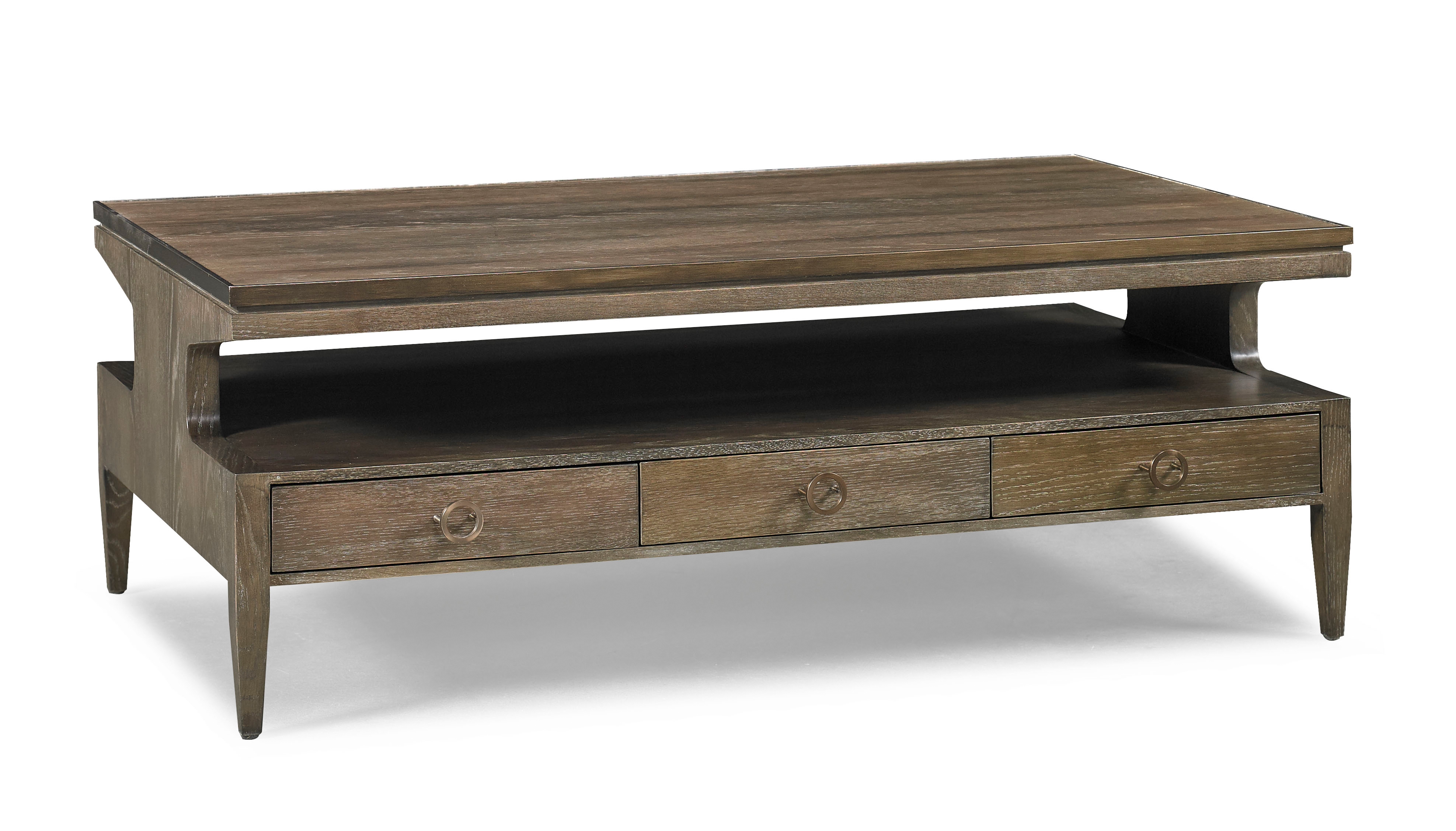 Rectangular Storage Cocktail Table w/Shelf