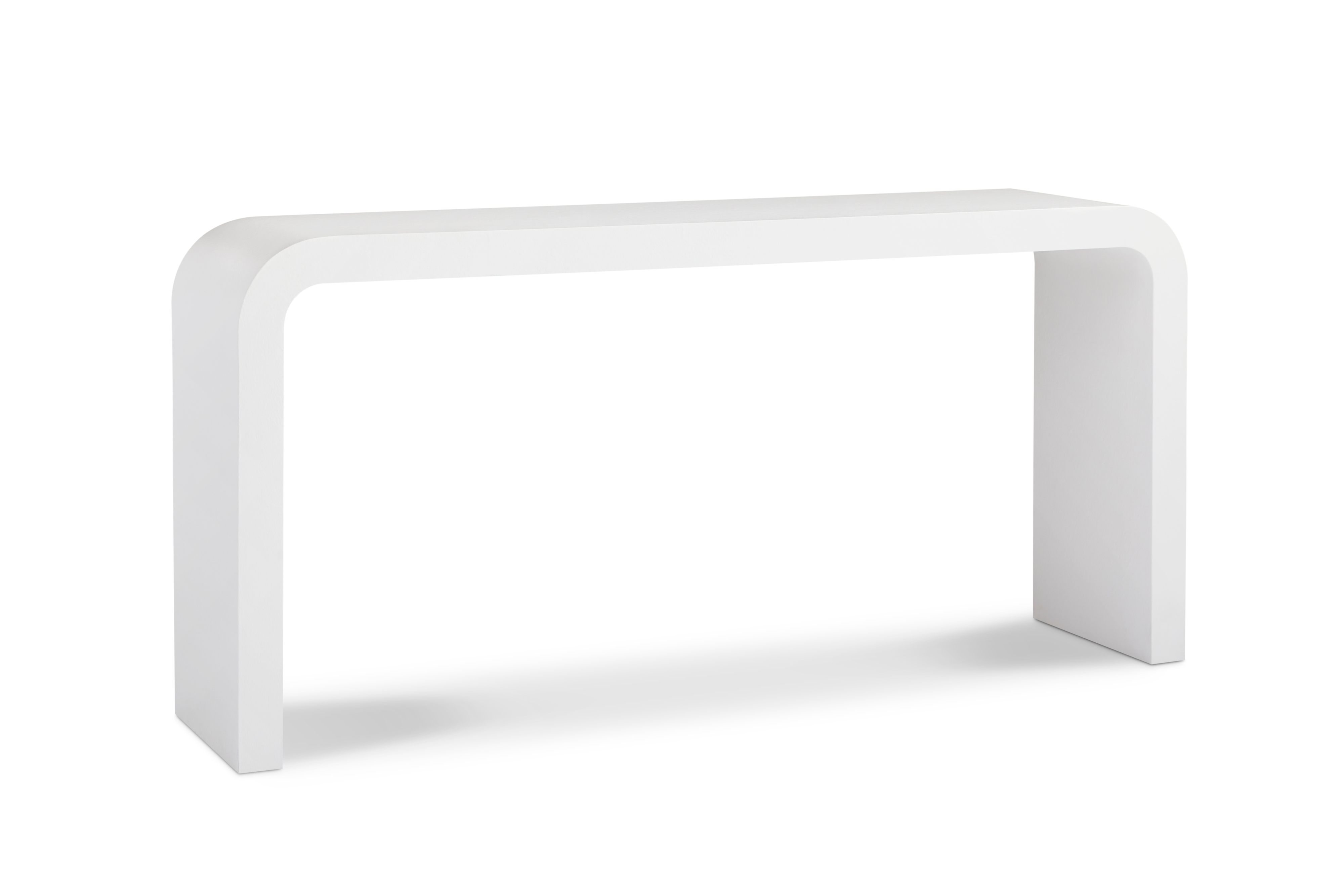Sculptural Double-Pedestal Console Table