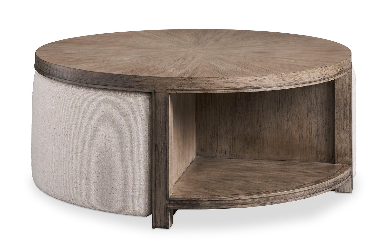 Round 2-Shelf Cocktail Table