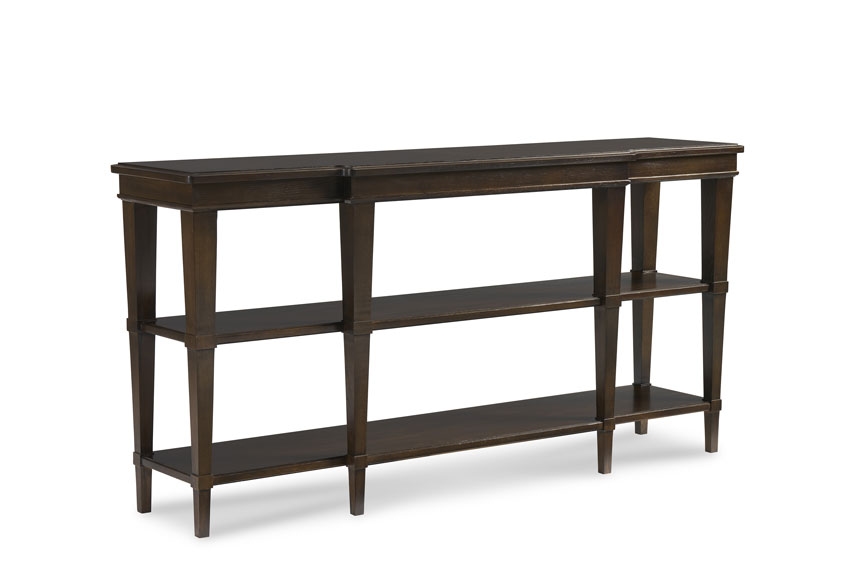 Rectangular 3-Shelf Console Table
