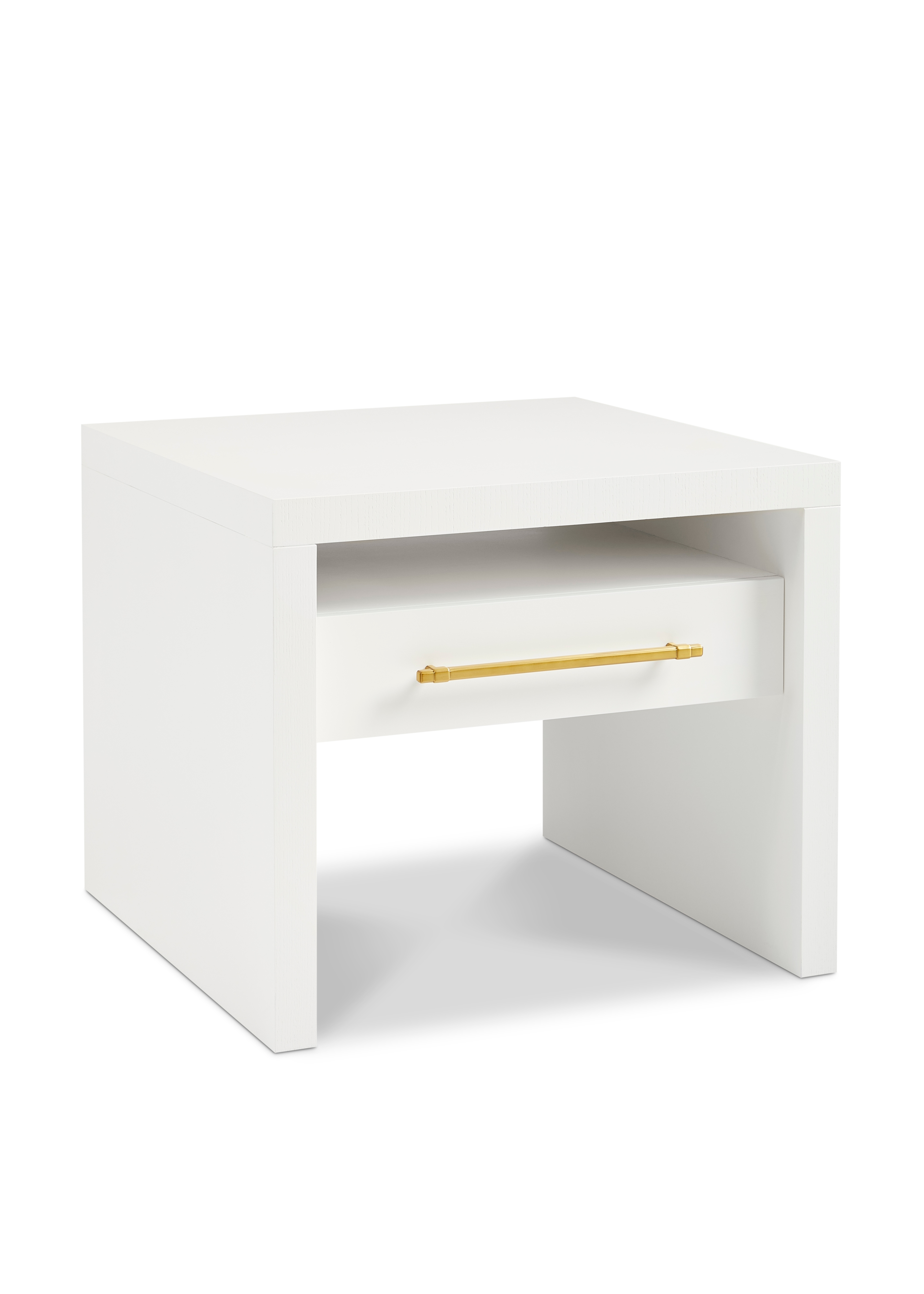 Square Single-Drawer Lamp Table