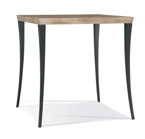 Bar Table 42"H With Beveled Top Saber Leg