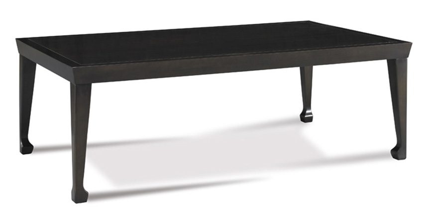 Cocktail Table 19"H w/ Beveled Top Chow Leg
