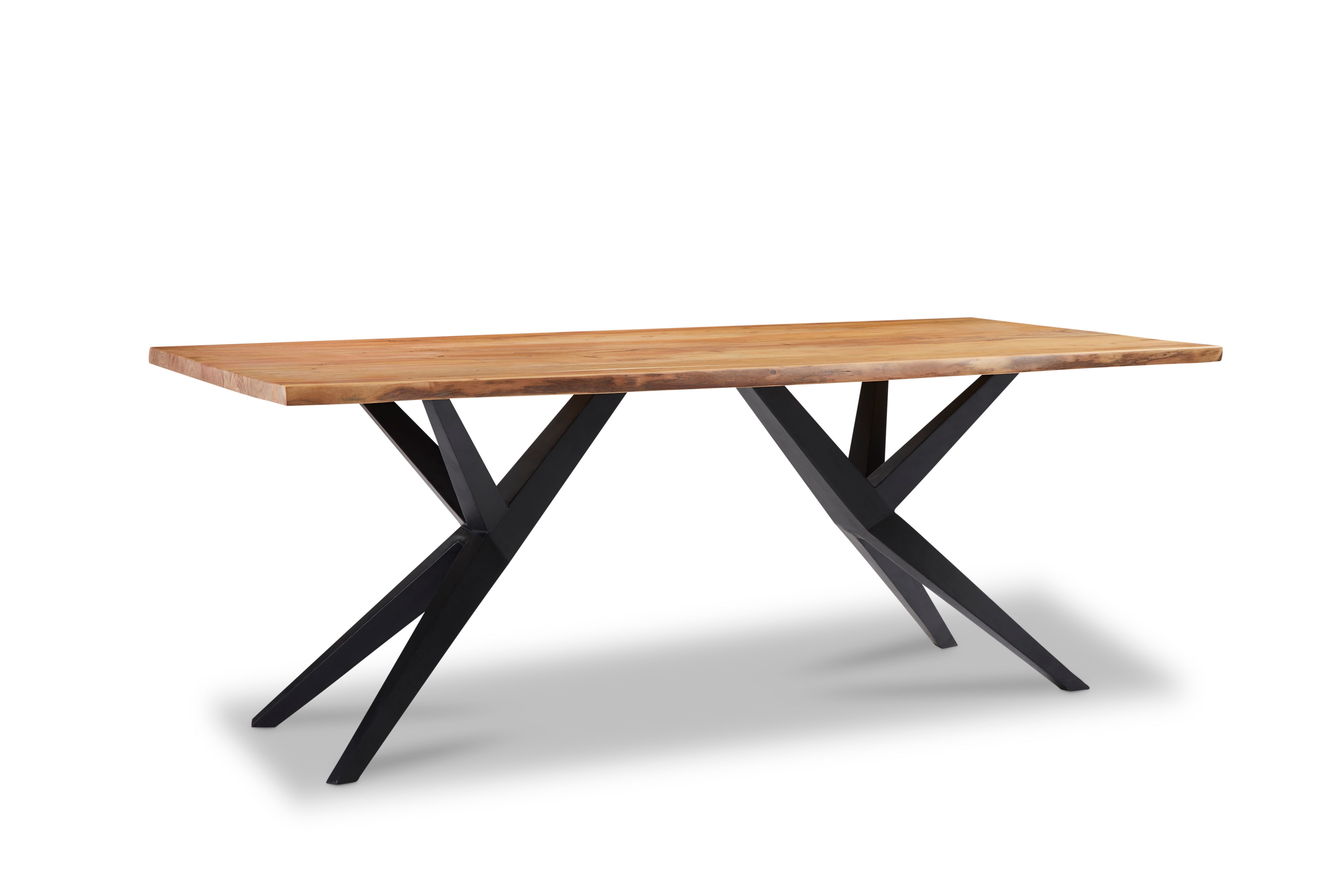 79" Black Iron Dining Table