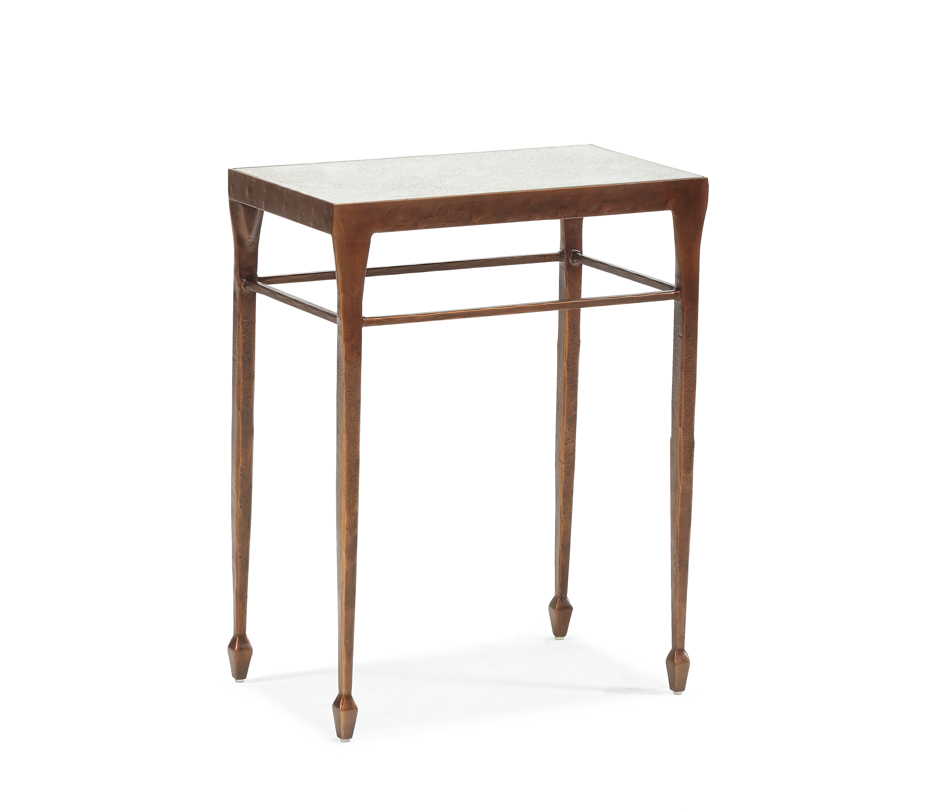 Tall-Leg Antique End Table w/Spade Feet