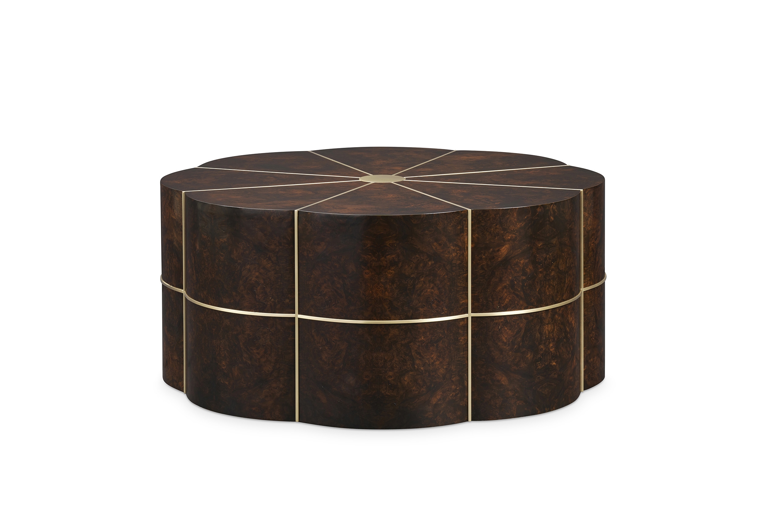 Flora Cocktail Table w/Brass Bead Inset