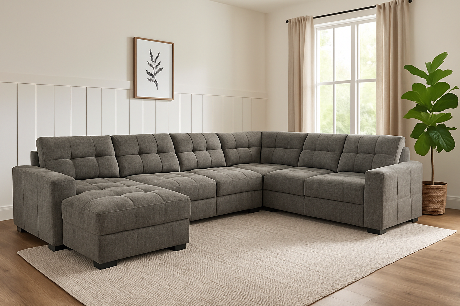 VFM Signature Caswell P107453 7 Piece Slider Sectional | Virginia