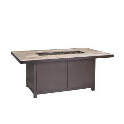 58" x 36" Chat-Height Firepit w/El. Ignition