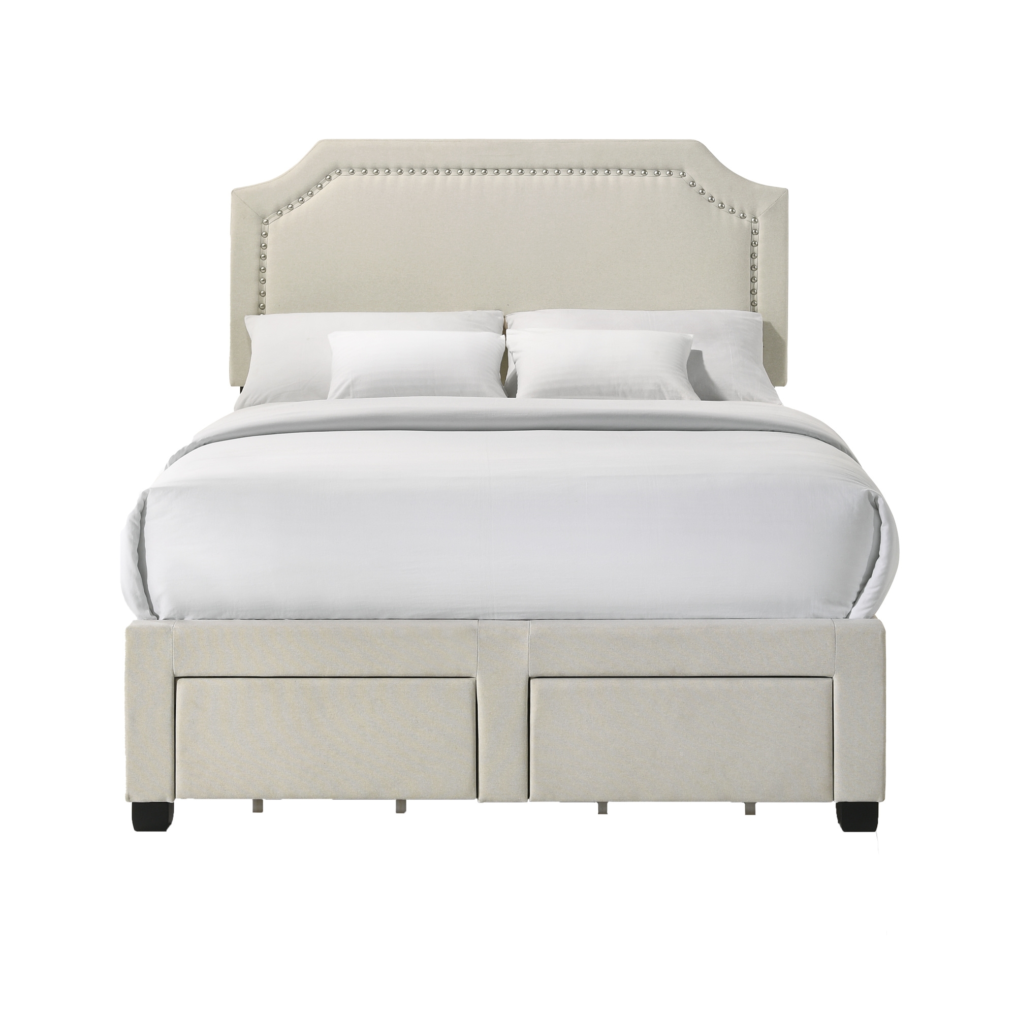 Upholstered Full Storage Bed