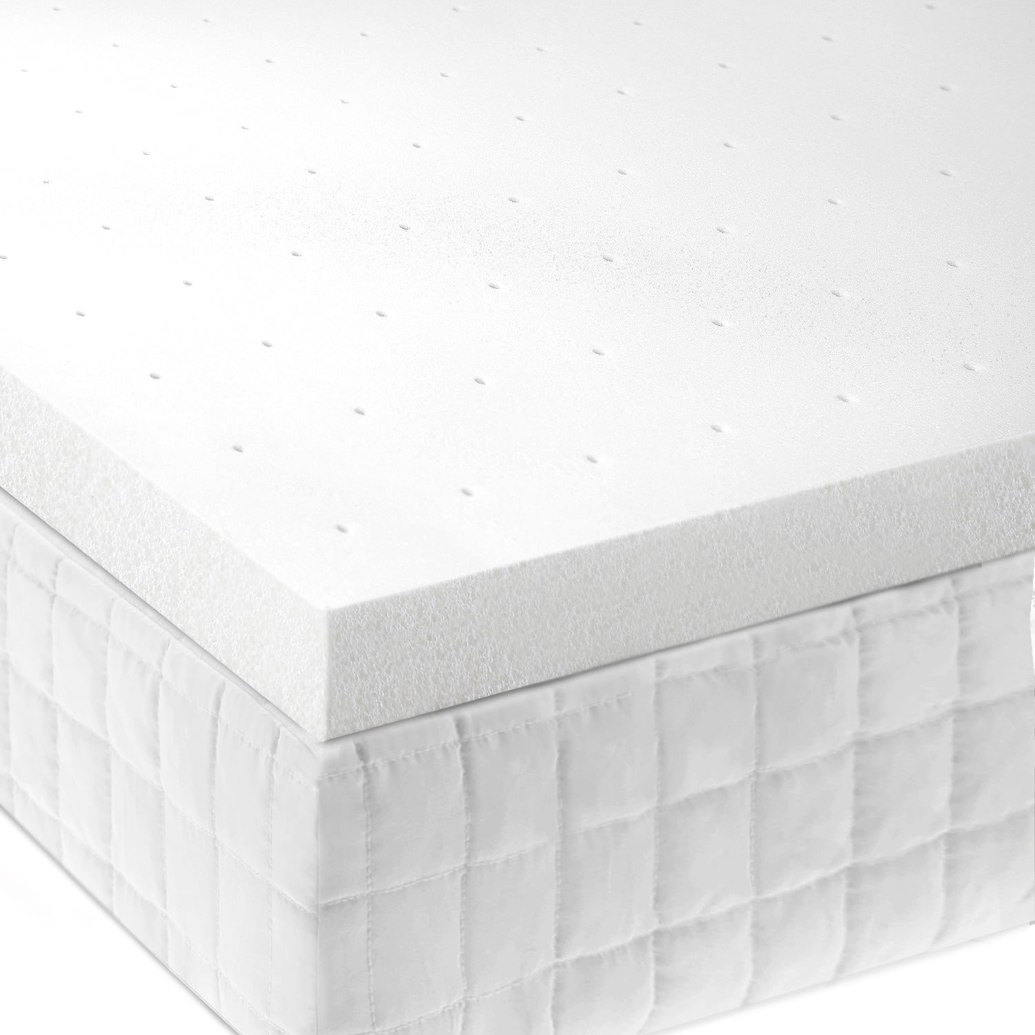 Malouf 2 Inch Memory Foam Mattress Topper Furniture Superstore