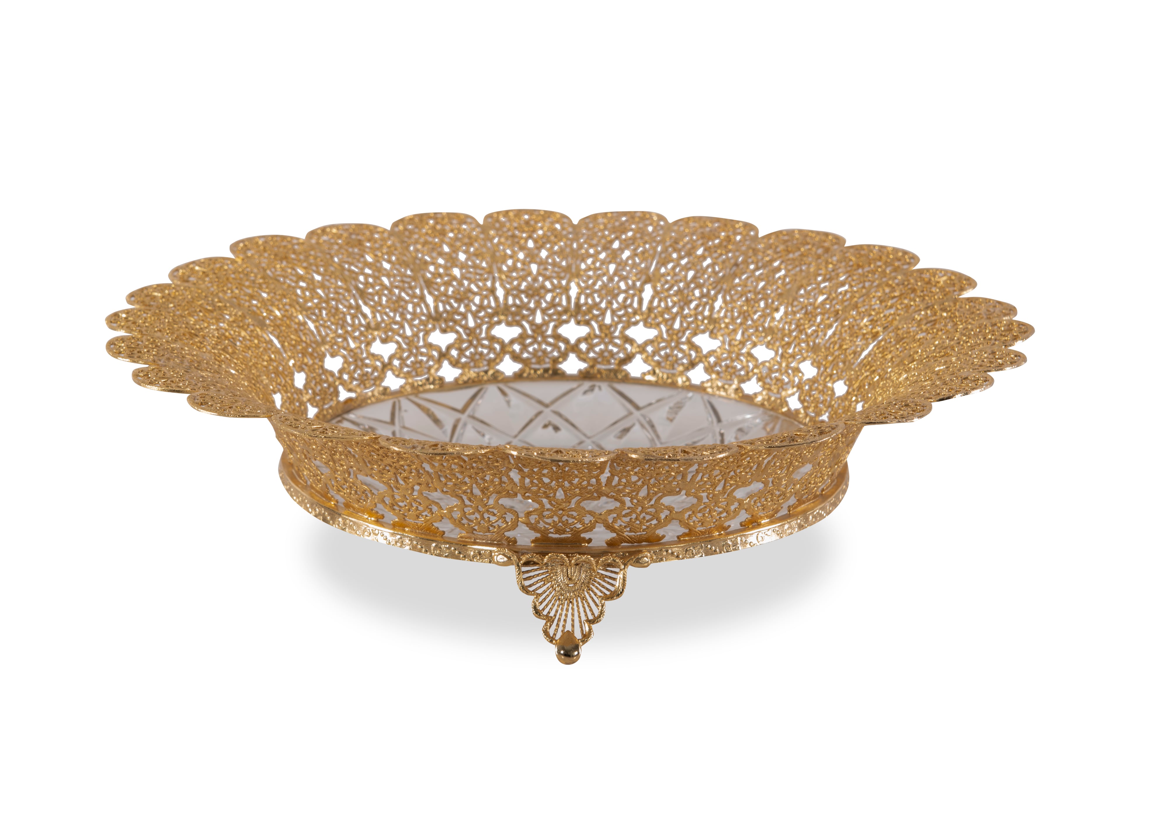 Carved Crystal Bowl