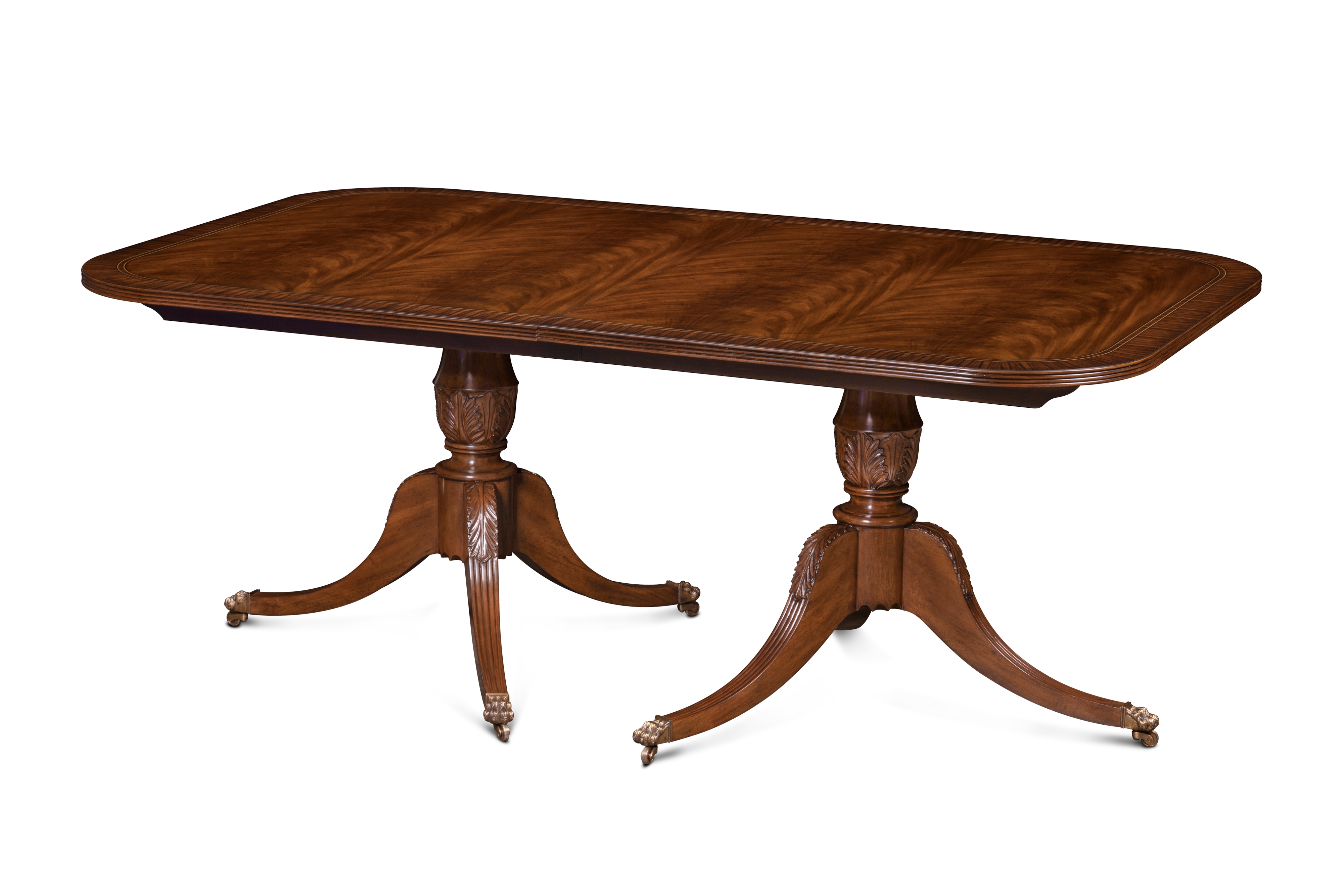 Bleached Reeded Dining Table