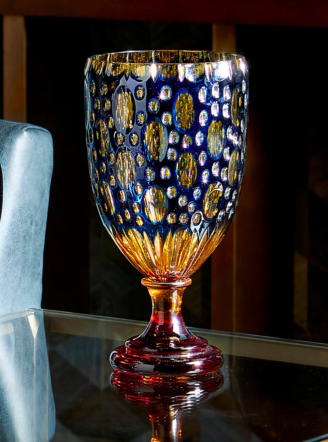 Handcarved Crystal Vase