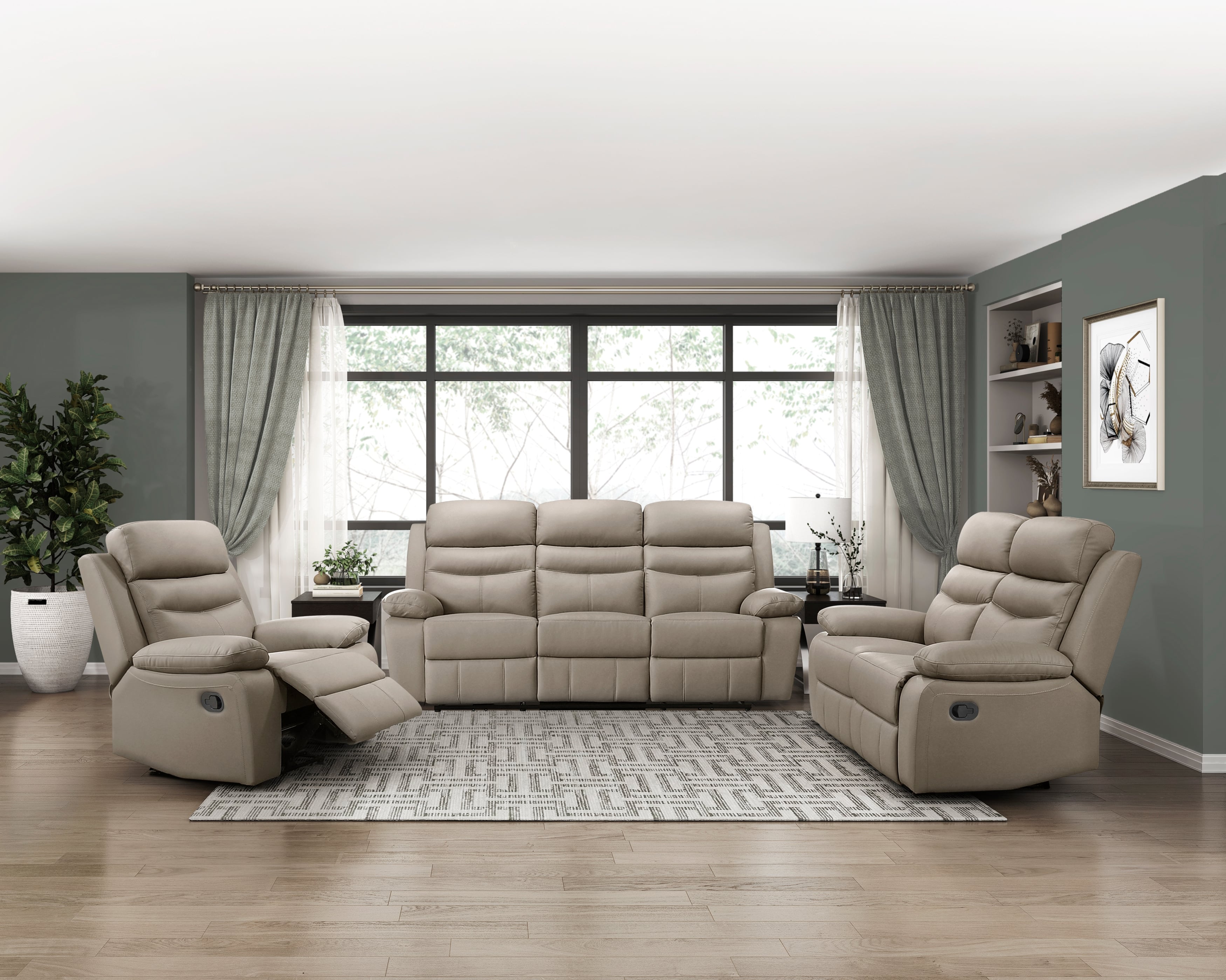 3-pc. Manual Reclining Living Room Set
