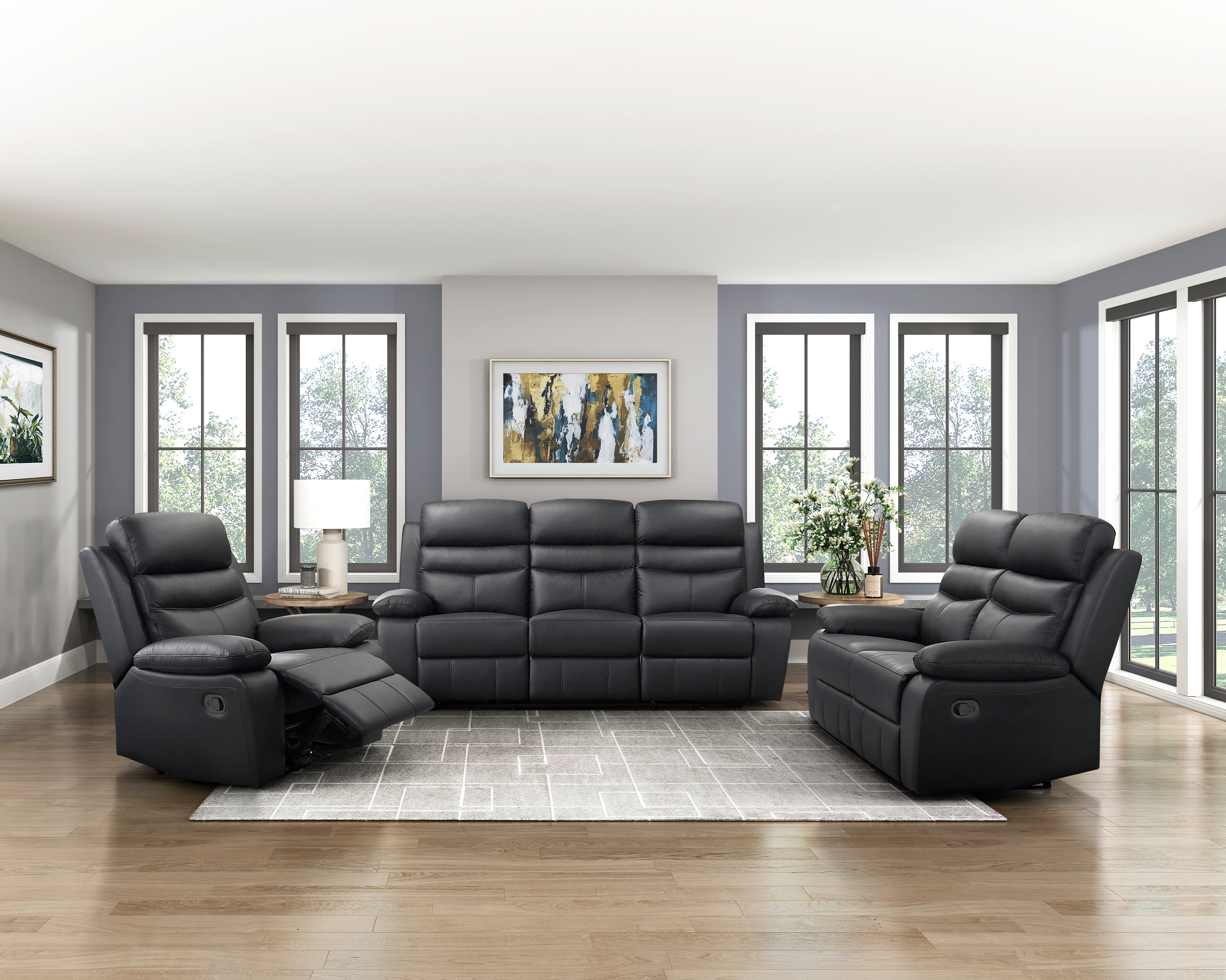3-pc. Manual Reclining Living Room Set