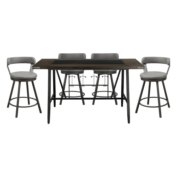 5-Piece Counter Height Swivel Dining Set