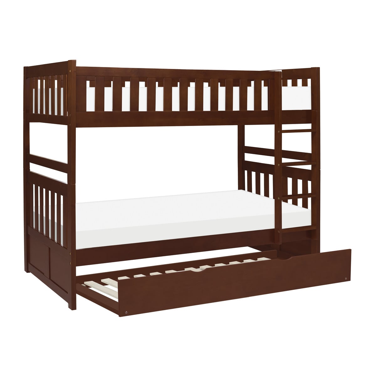 Twin/Twin Bunk Bed with Twin Trundle