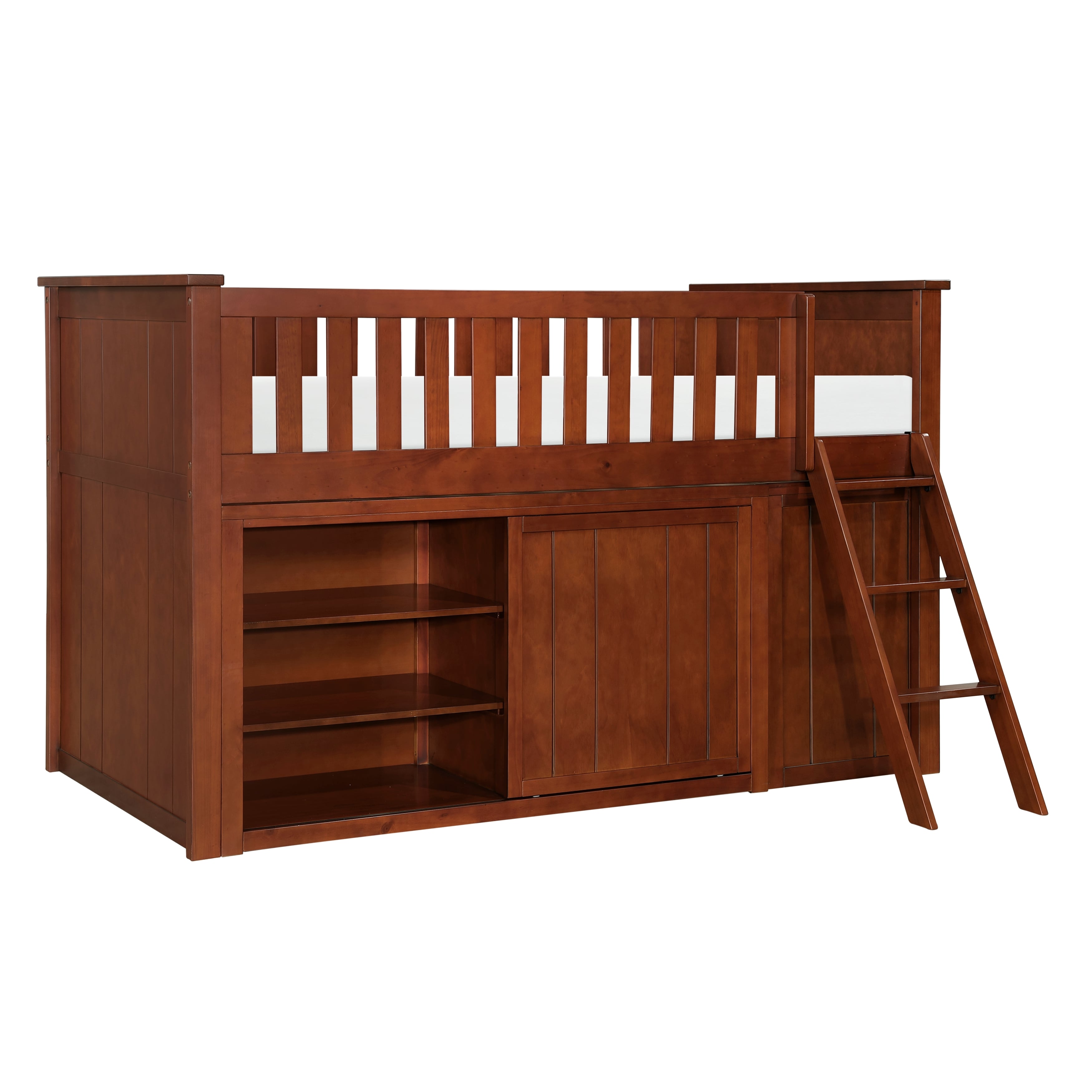 Low Loft Bed with Dresser