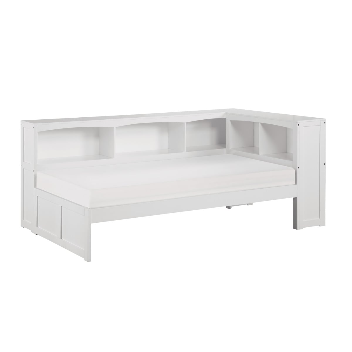 Twin Bookcase Corner Bed