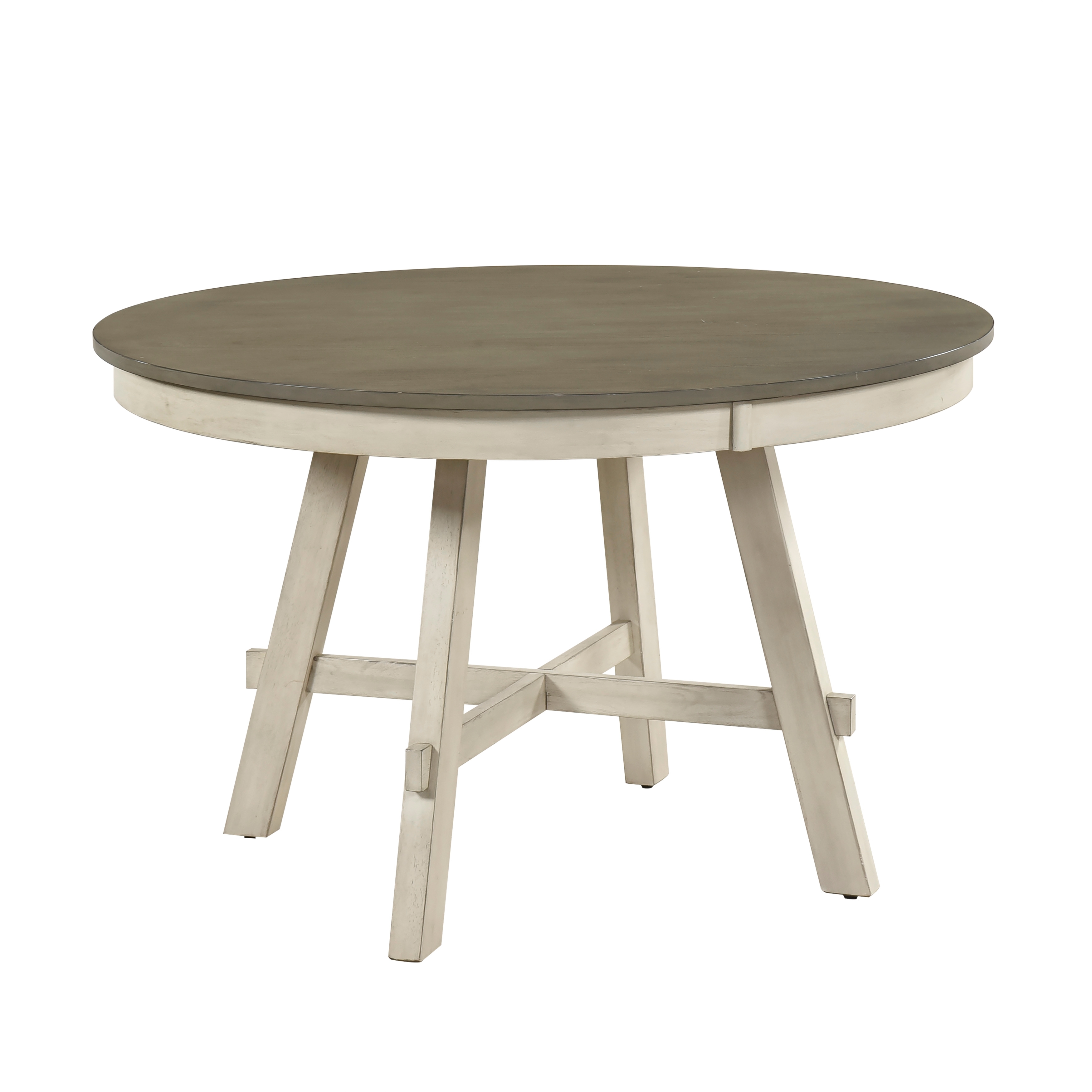 48" Round Two-Tone Dining Table