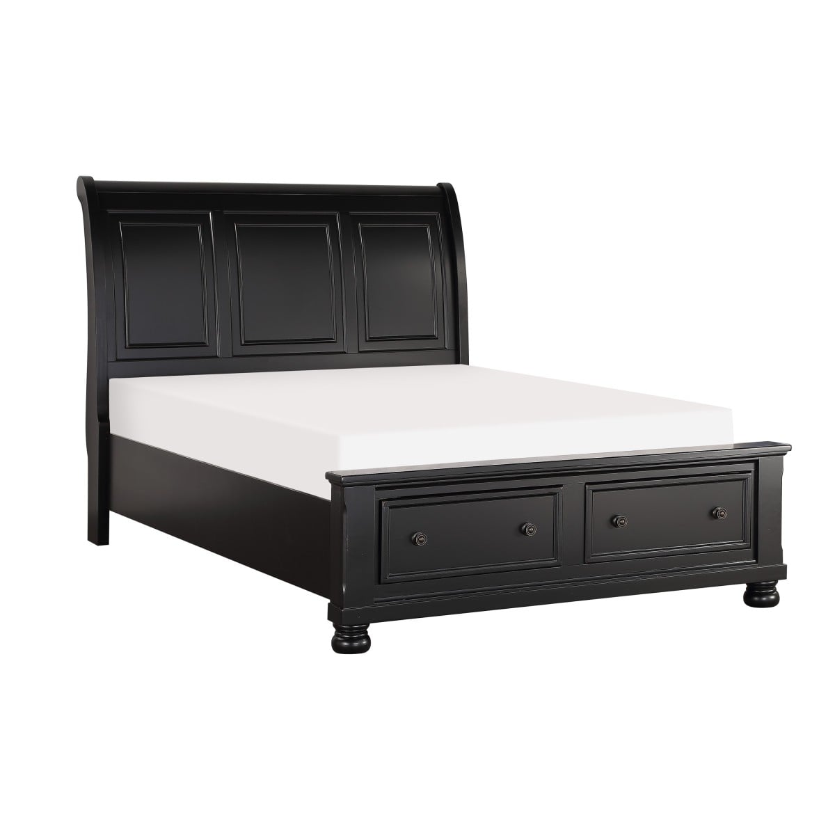 King Sleigh  Bed with FB Storage