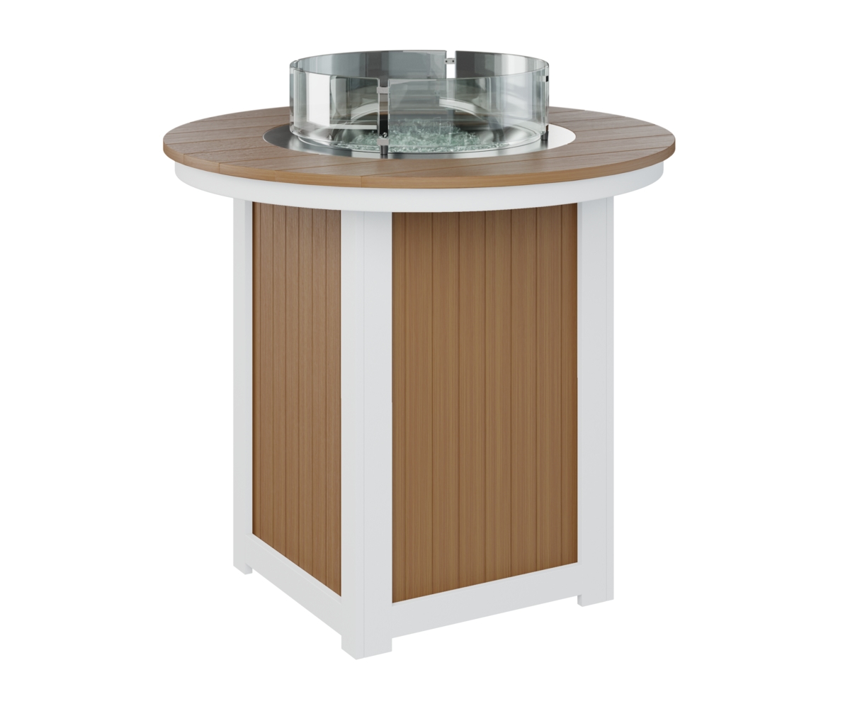 44" Round Bar-Height Fire Table