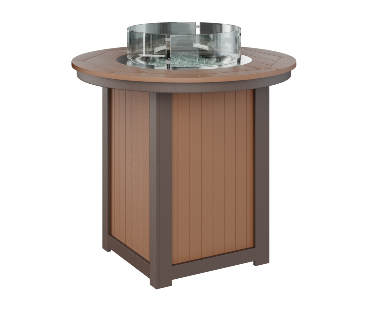 44" Round Bar-Height Fire Table