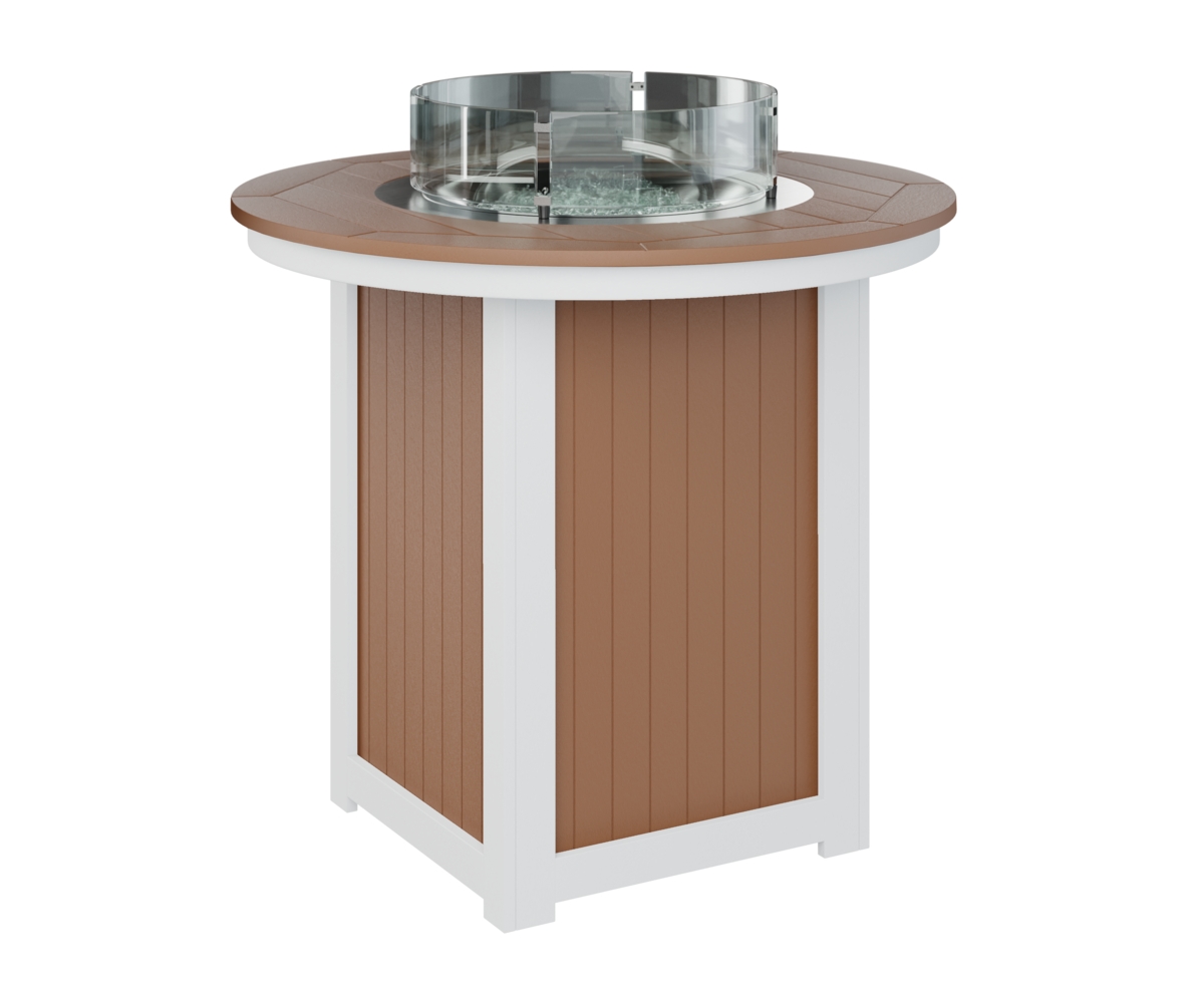 44" Round Bar-Height Fire Table