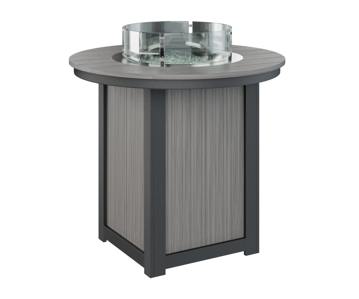 44" Round Bar-Height Fire Table