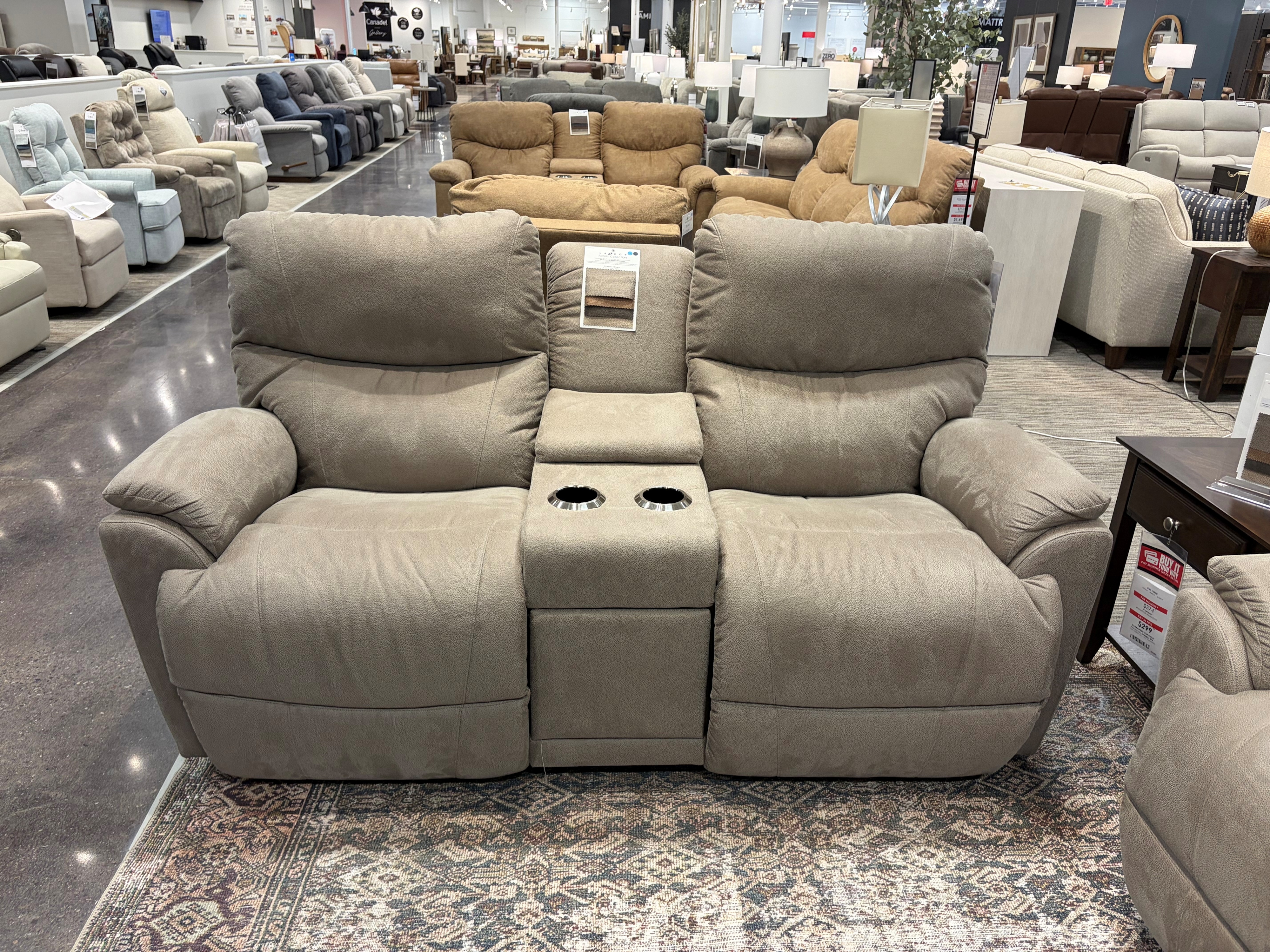 LEROY 2022 セット La-Z-Boy Trouper X49-724-W2-D185553 Power Reclining Loveseat with