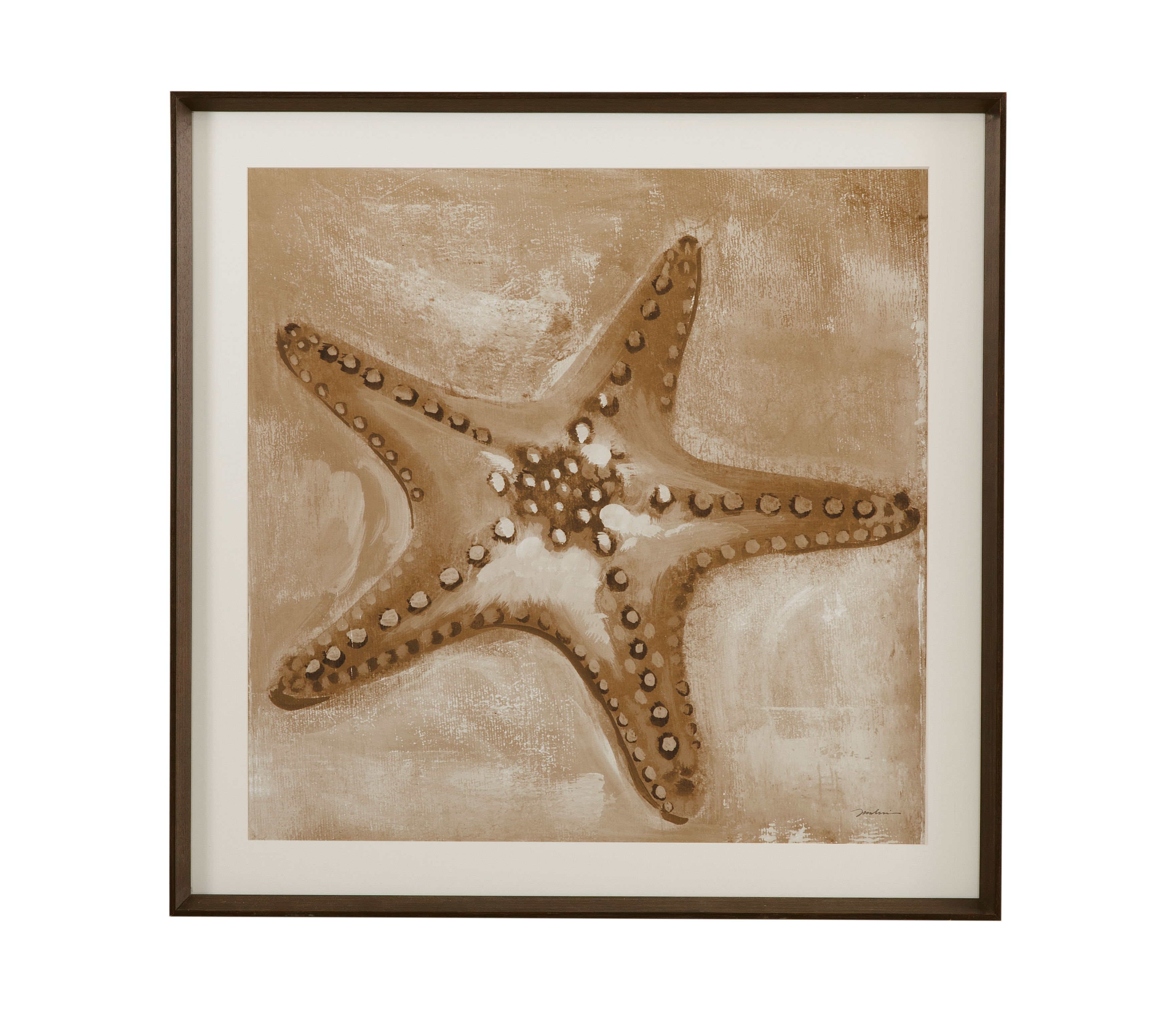 Neutral Starfish Framed Print
