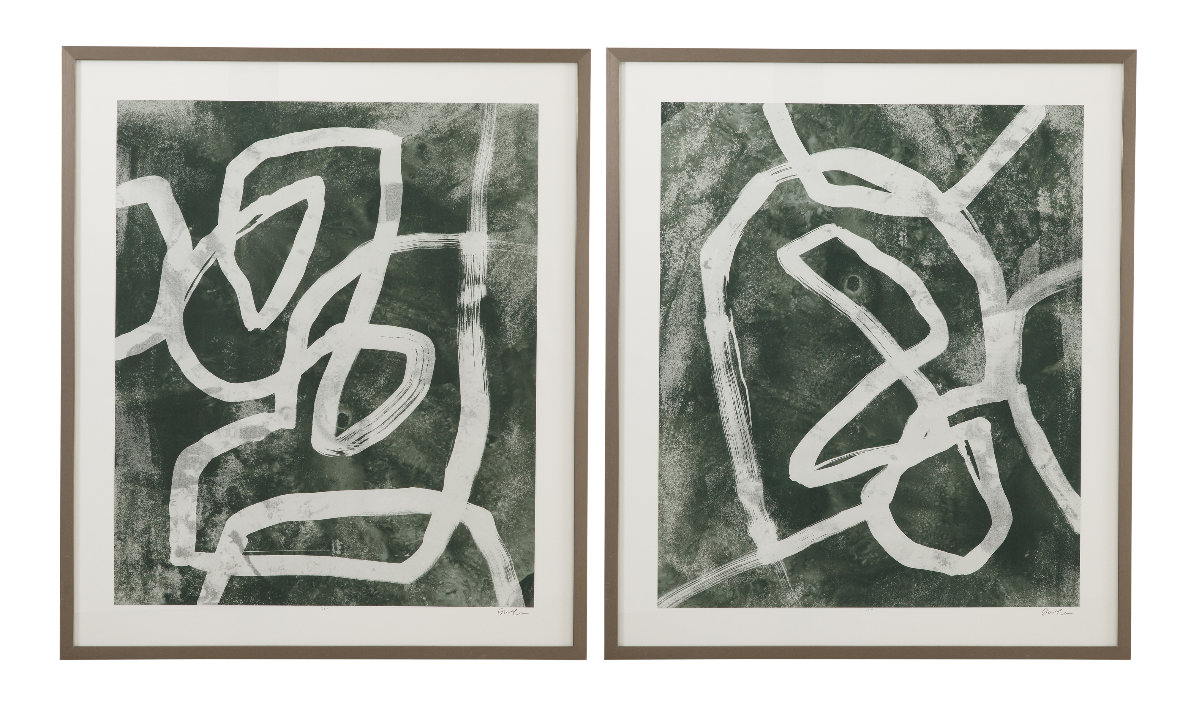 Chalk Line Framed Print S/2
