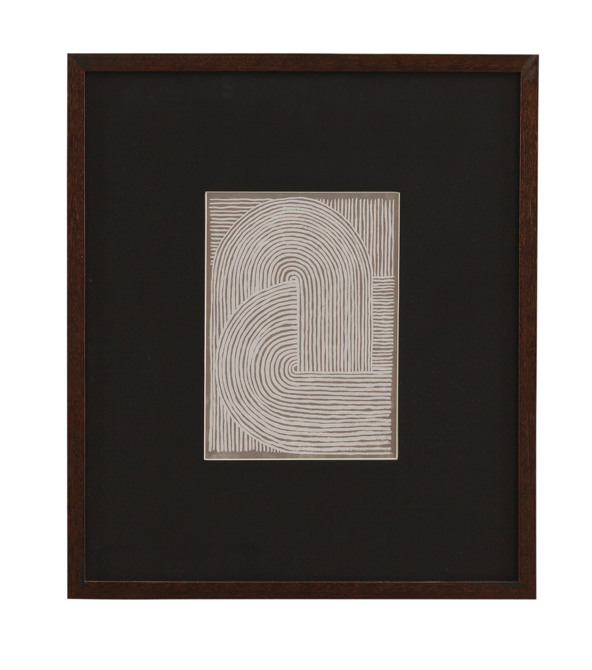 Neutral Strokes IV Framed Print