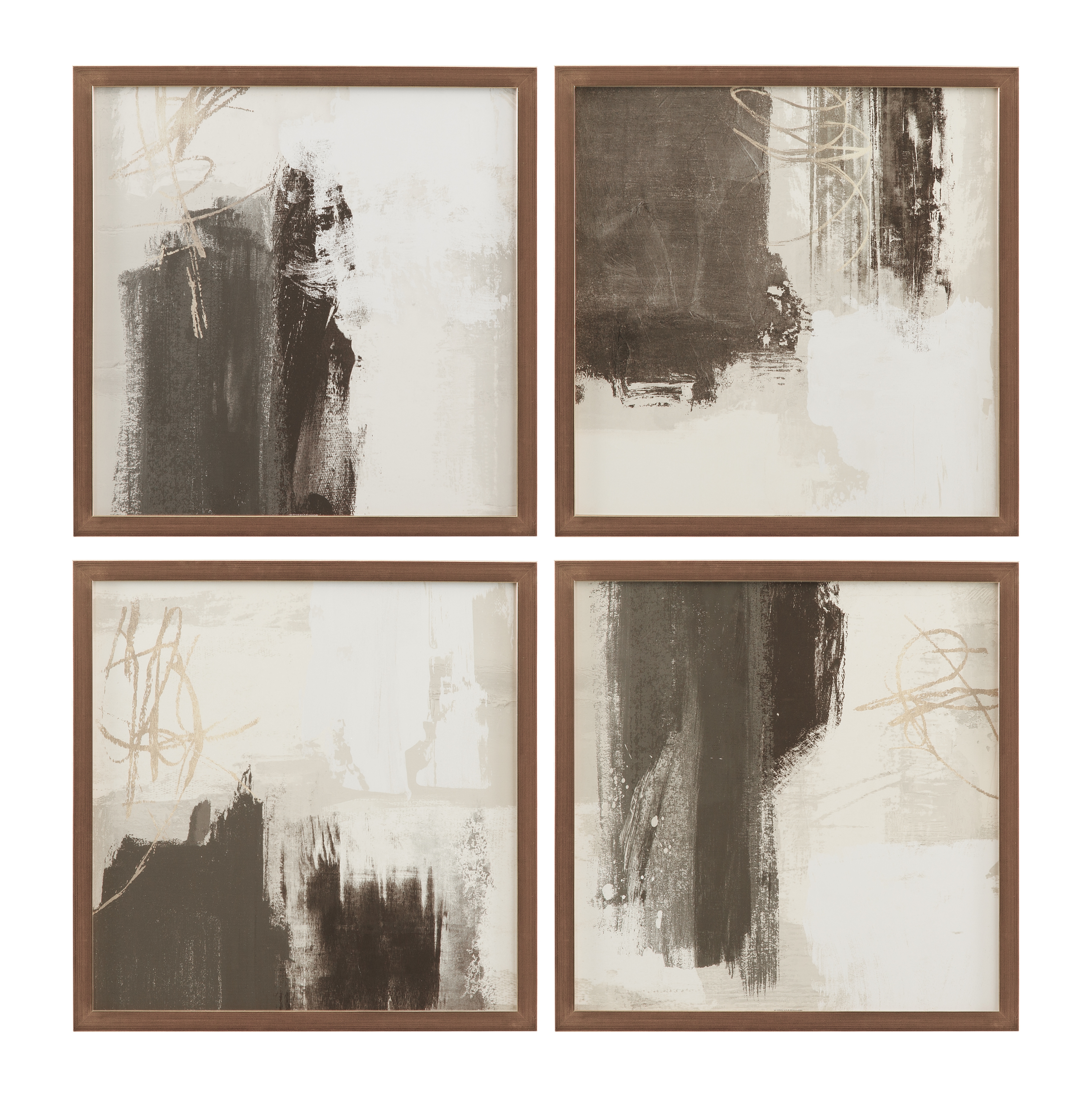 Neutral Contrast Framed Print S/4