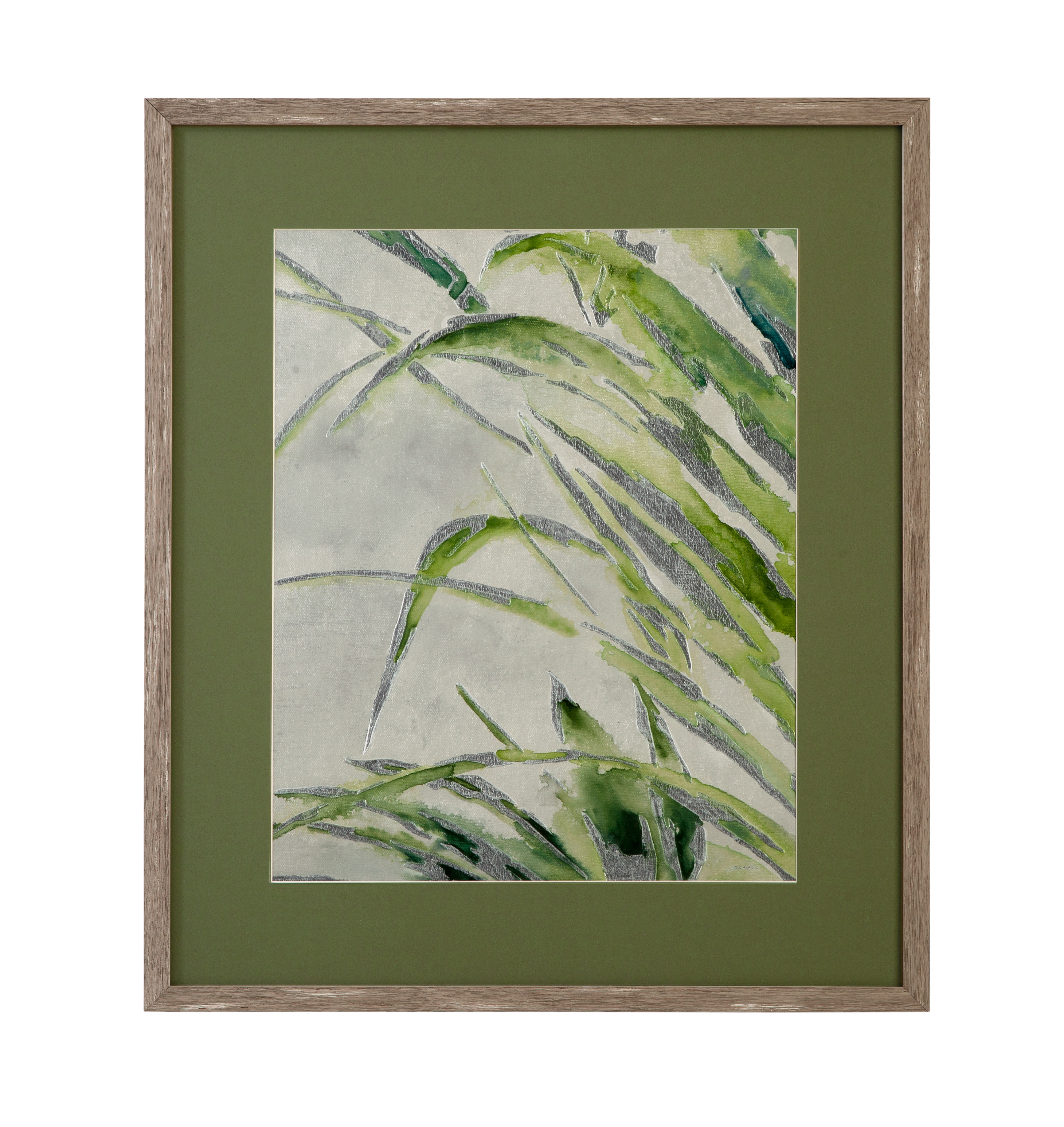 Green Palm II Framed Print