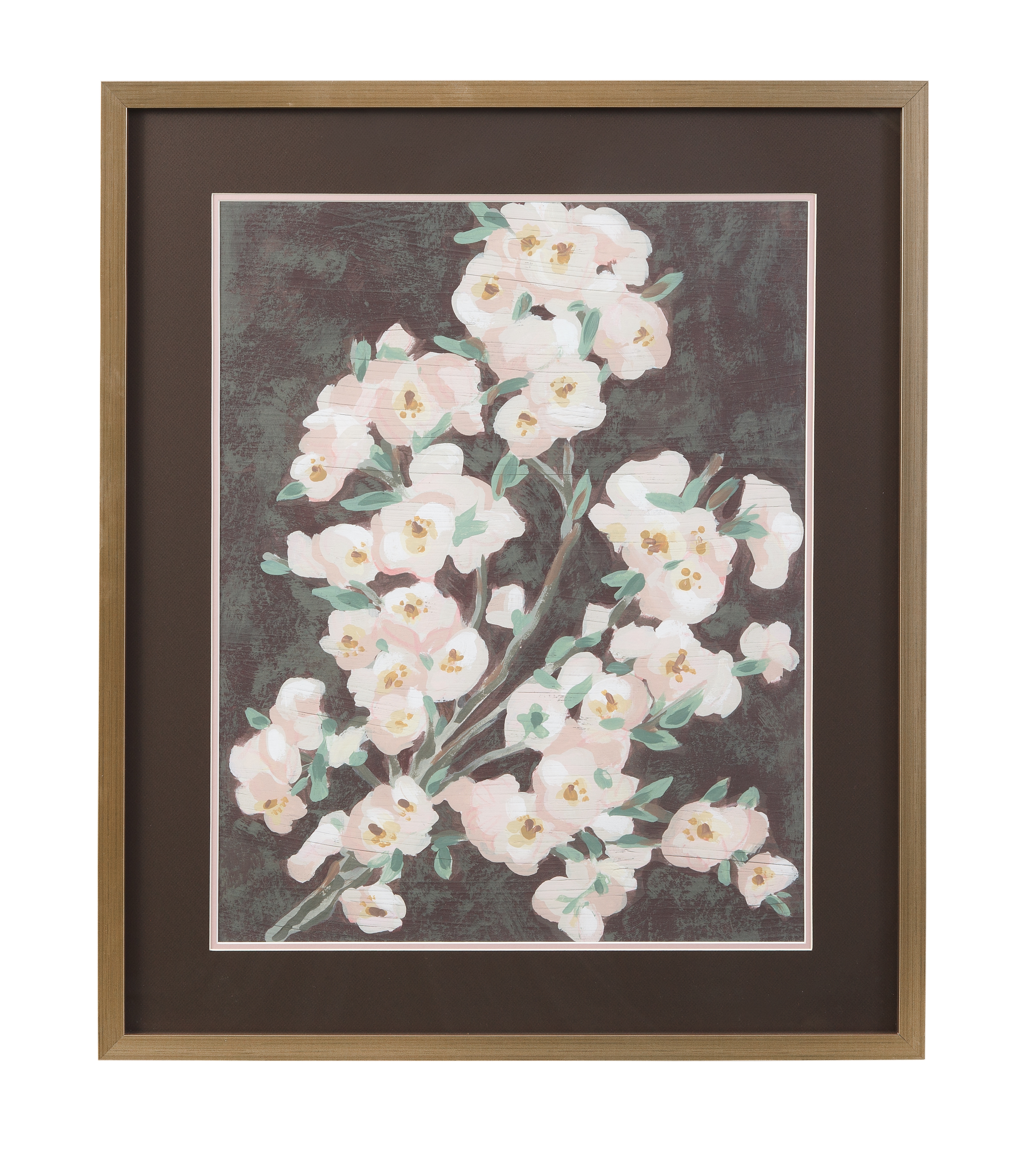 Branch Burgundy I Framed Print