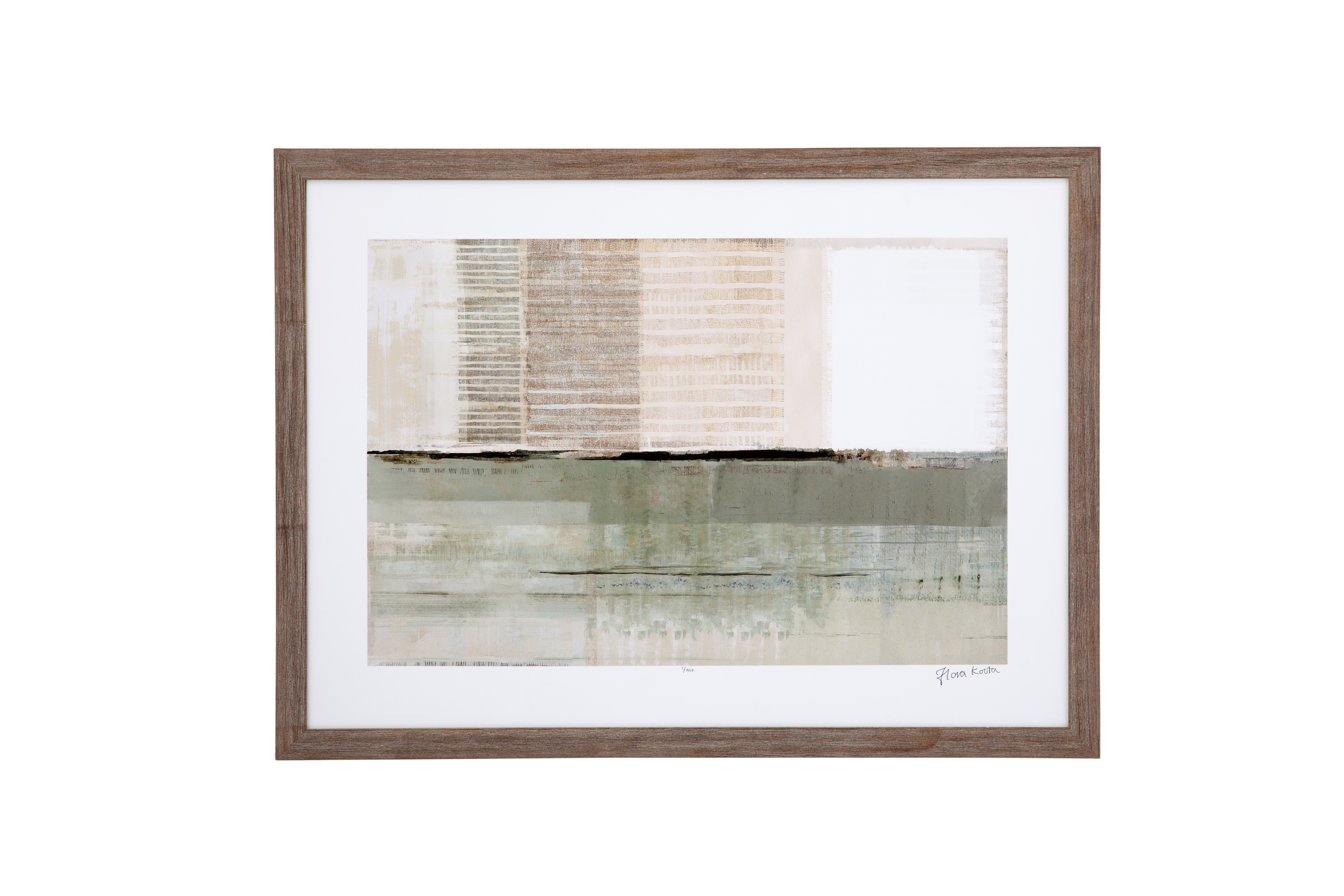 Across The Abstract Bay II Framed Print