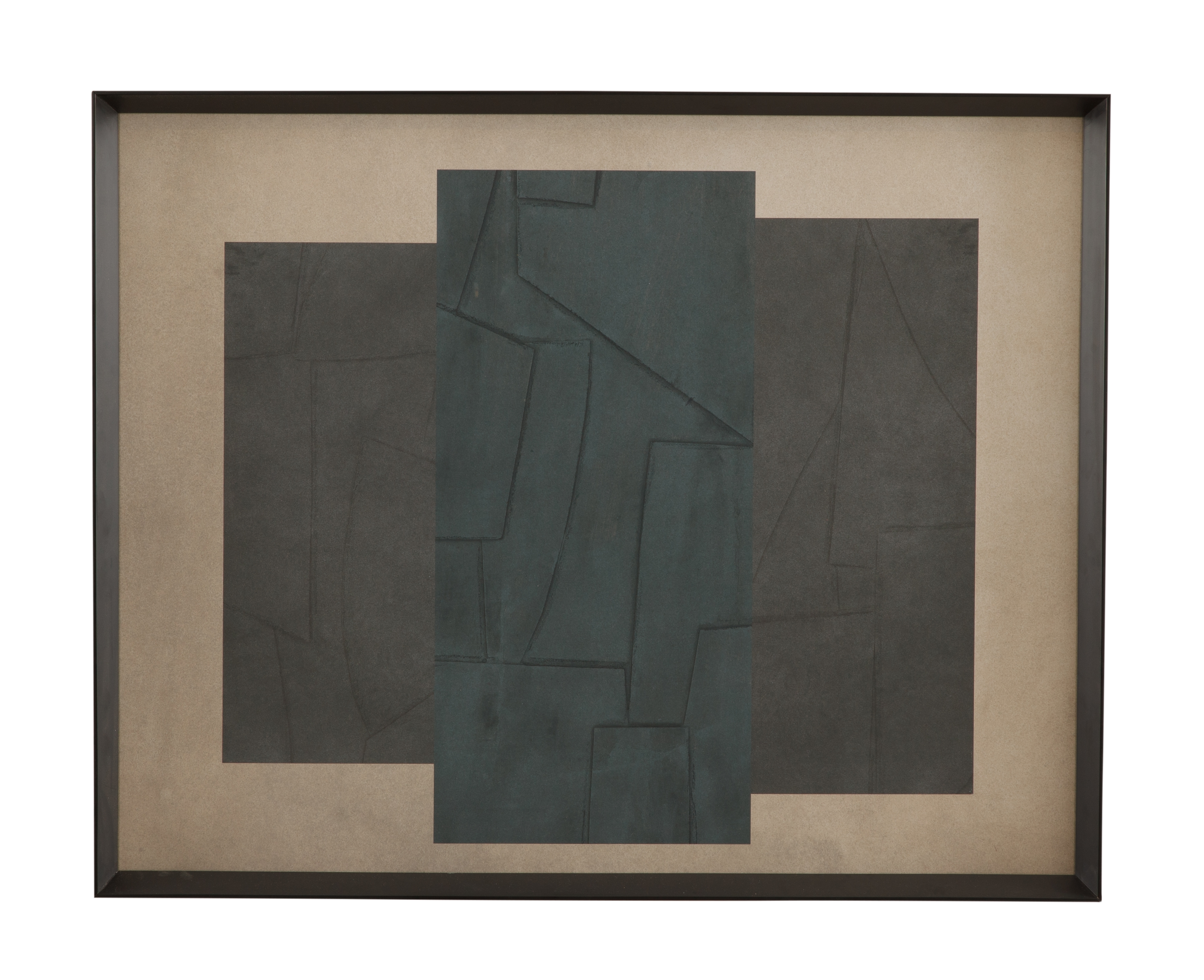 Soft Slate II Framed Print